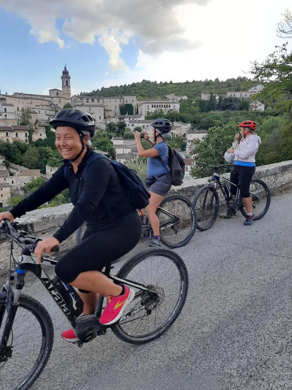 Cycling in Palazzo De Fabritiis