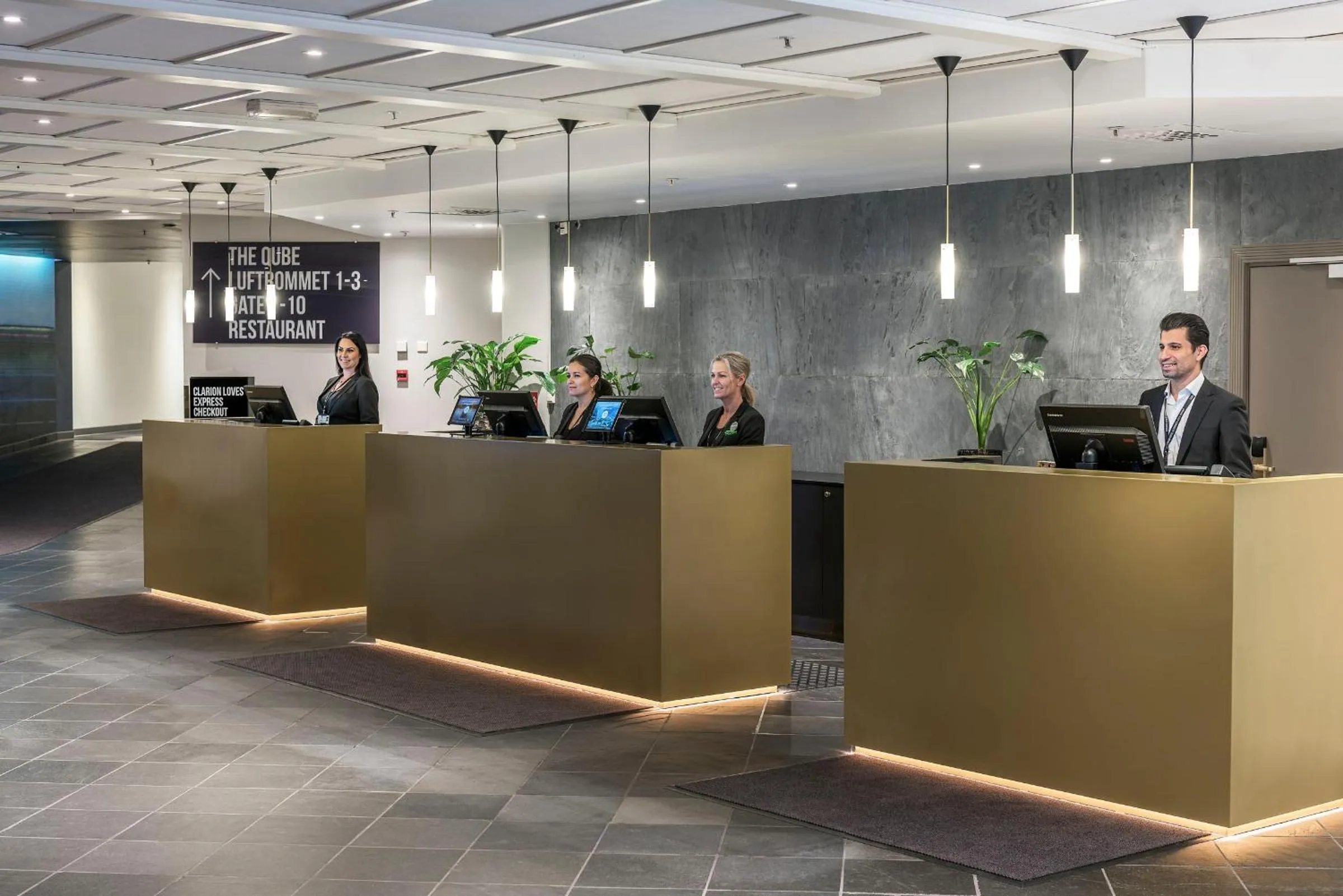 Lobby or reception in Clarion Hotel Oslo Airport