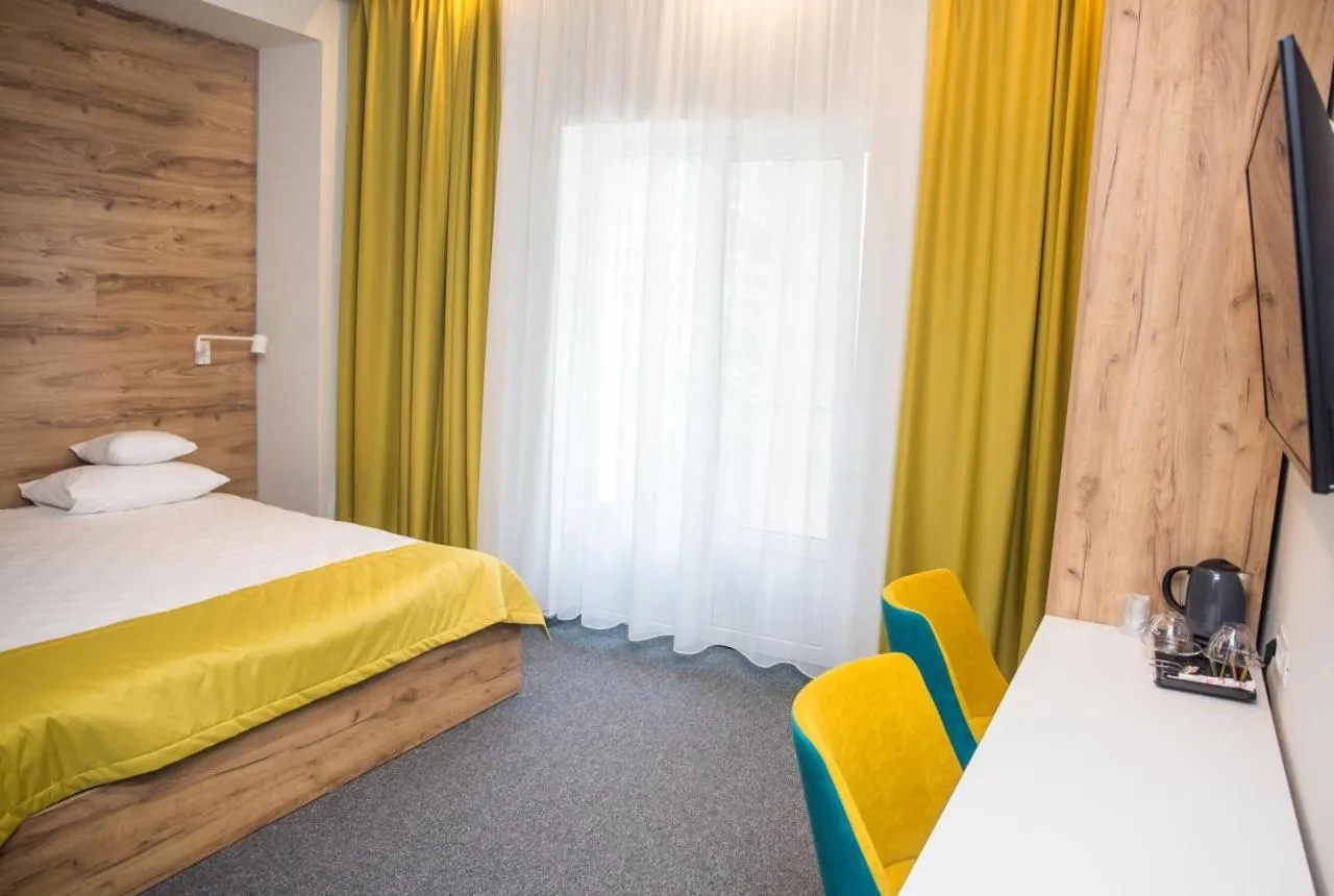 Bed in Hotel Bistrita