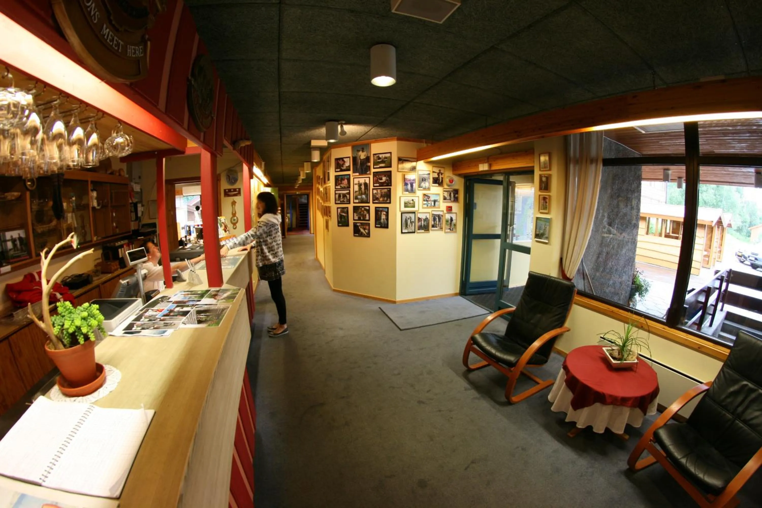 Lobby or reception in Overhalla Hotel