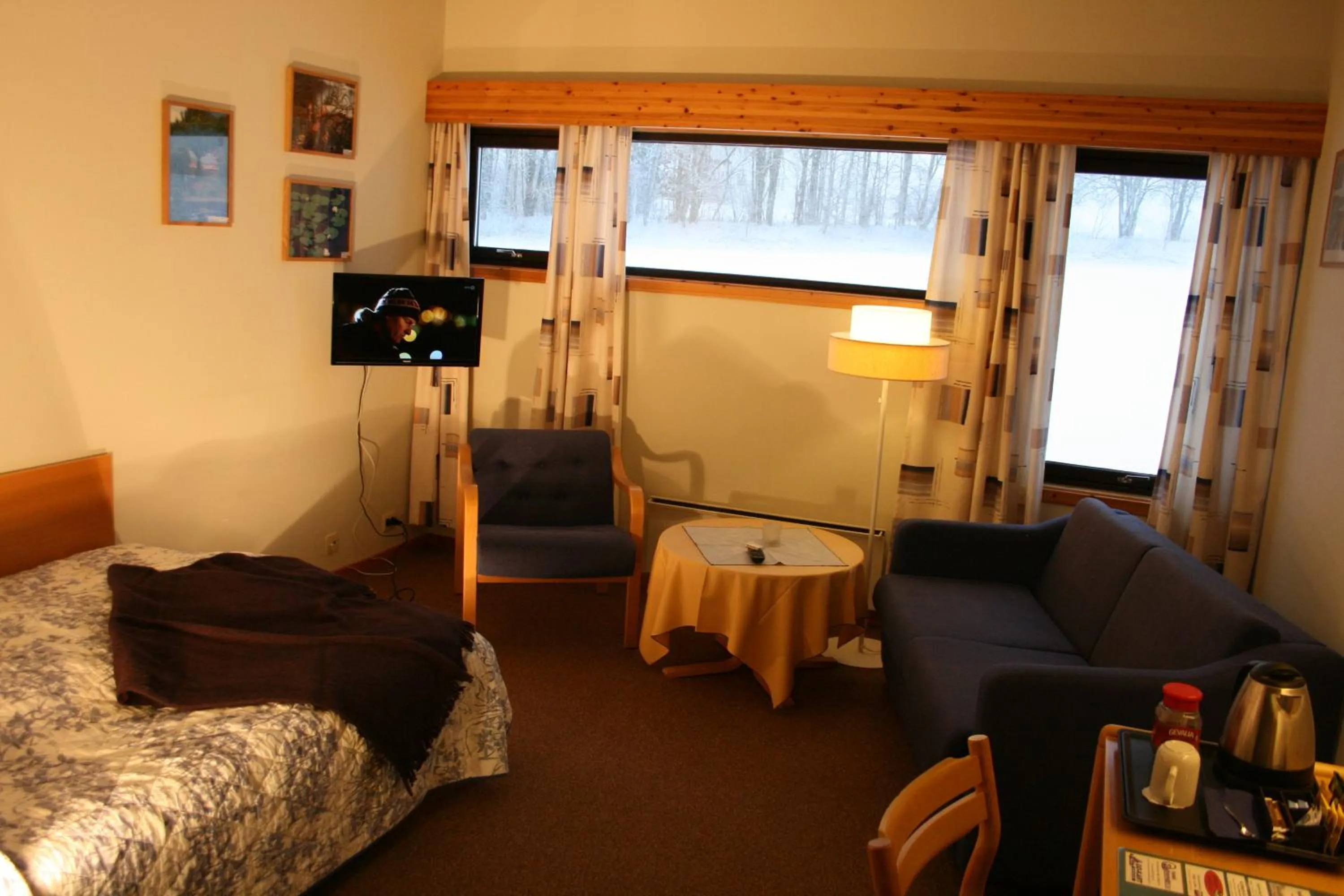 Photo of the whole room, Bed in Overhalla Hotel