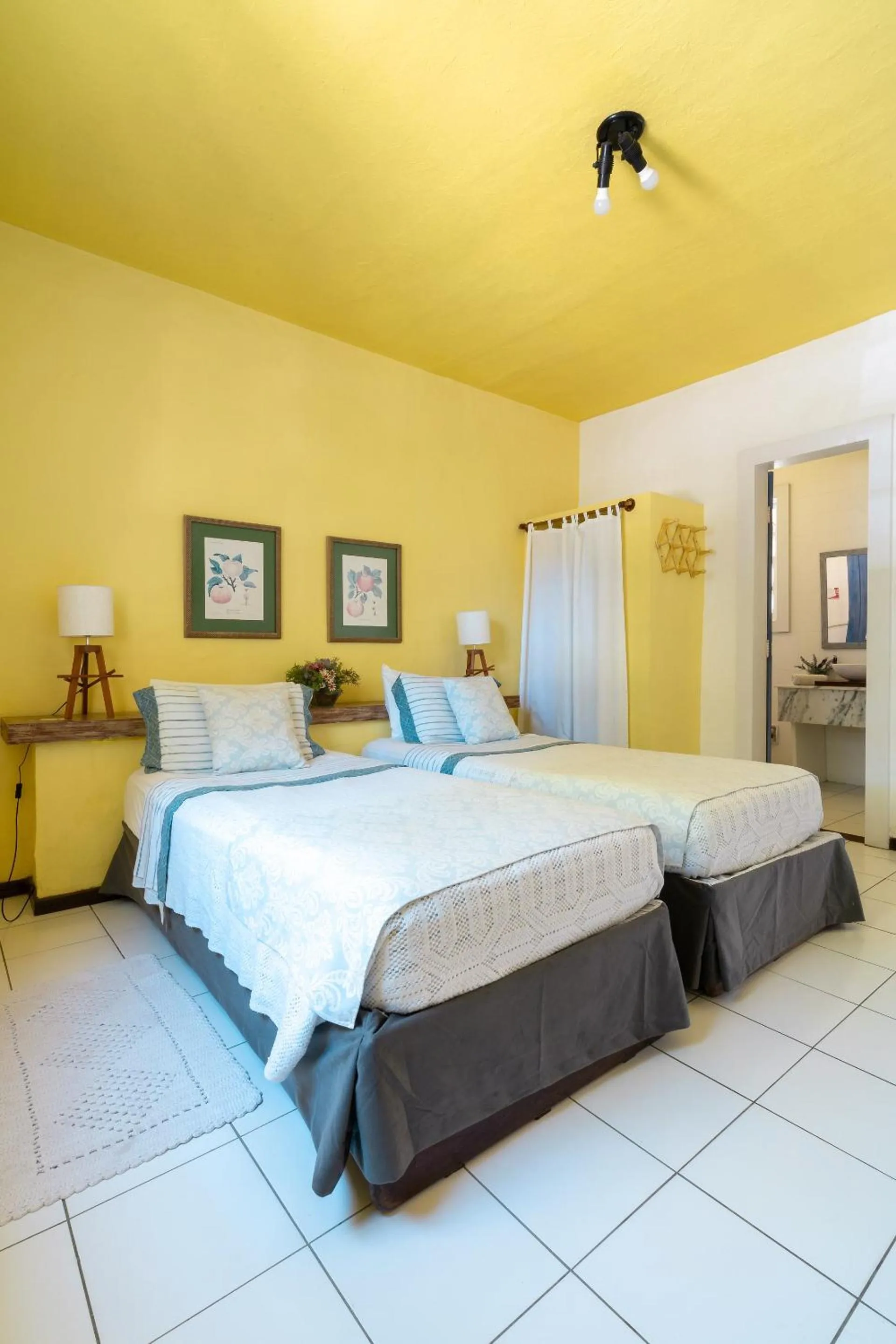 Bed in Pousada dos Gravatás