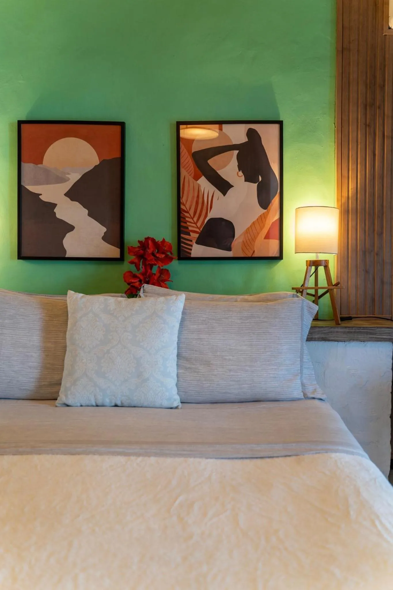 Bed in Pousada dos Gravatás