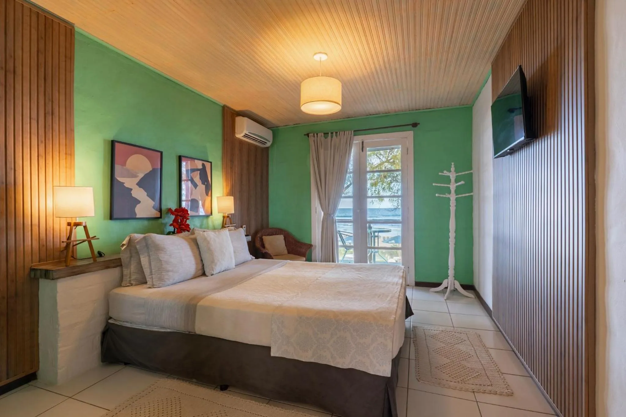 Bed in Pousada dos Gravatás