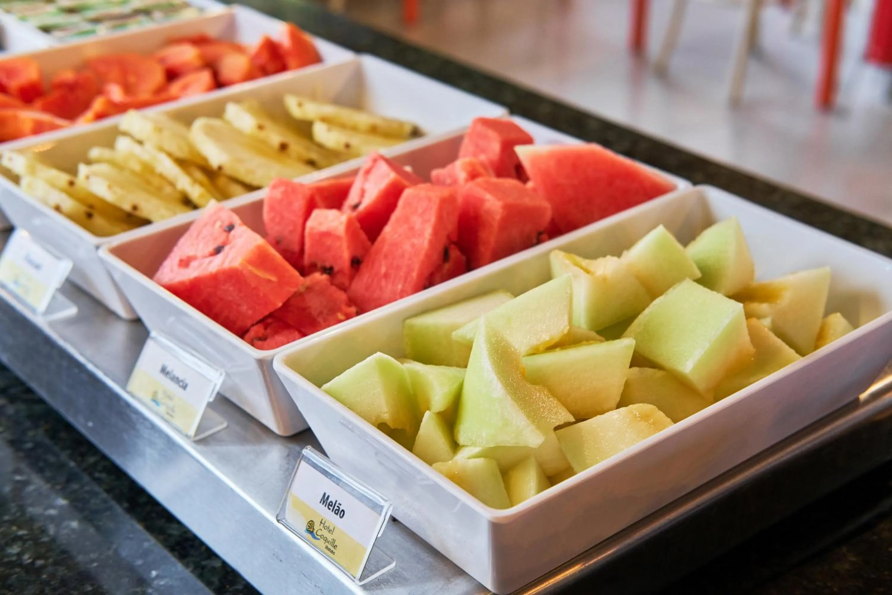 Buffet breakfast in Hotel Coquille