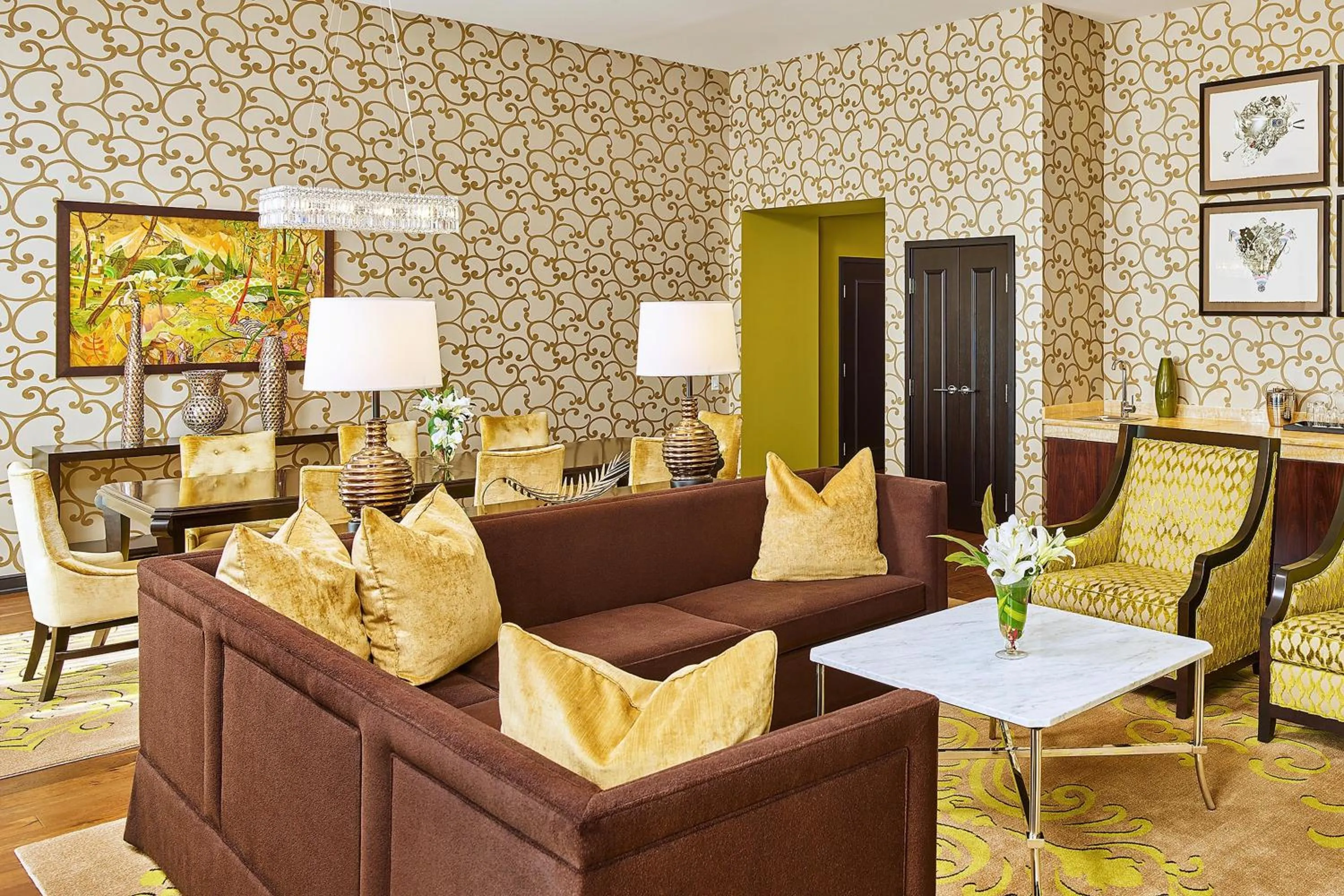 Living room in The Nines, a Luxury Collection Hotel, Portland