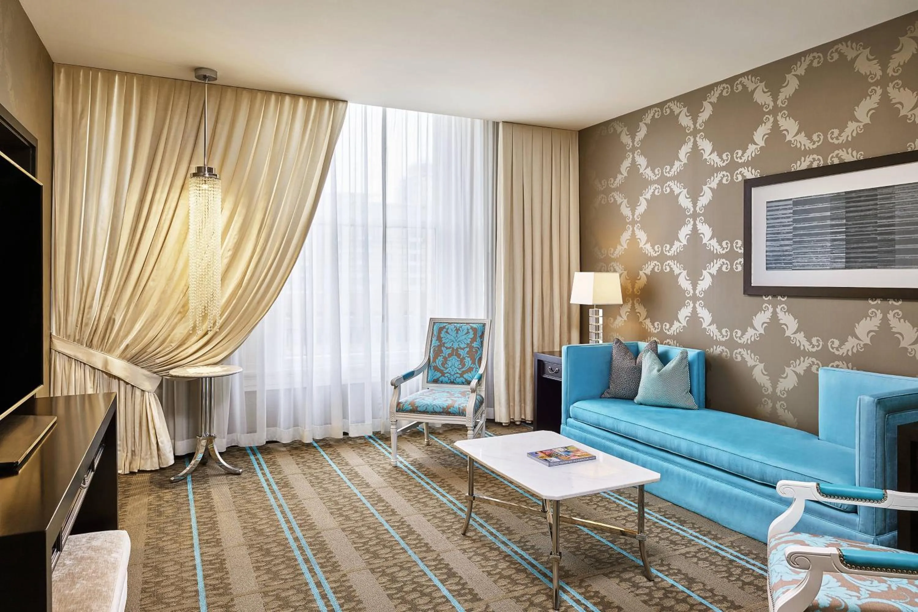 Living room in The Nines, a Luxury Collection Hotel, Portland