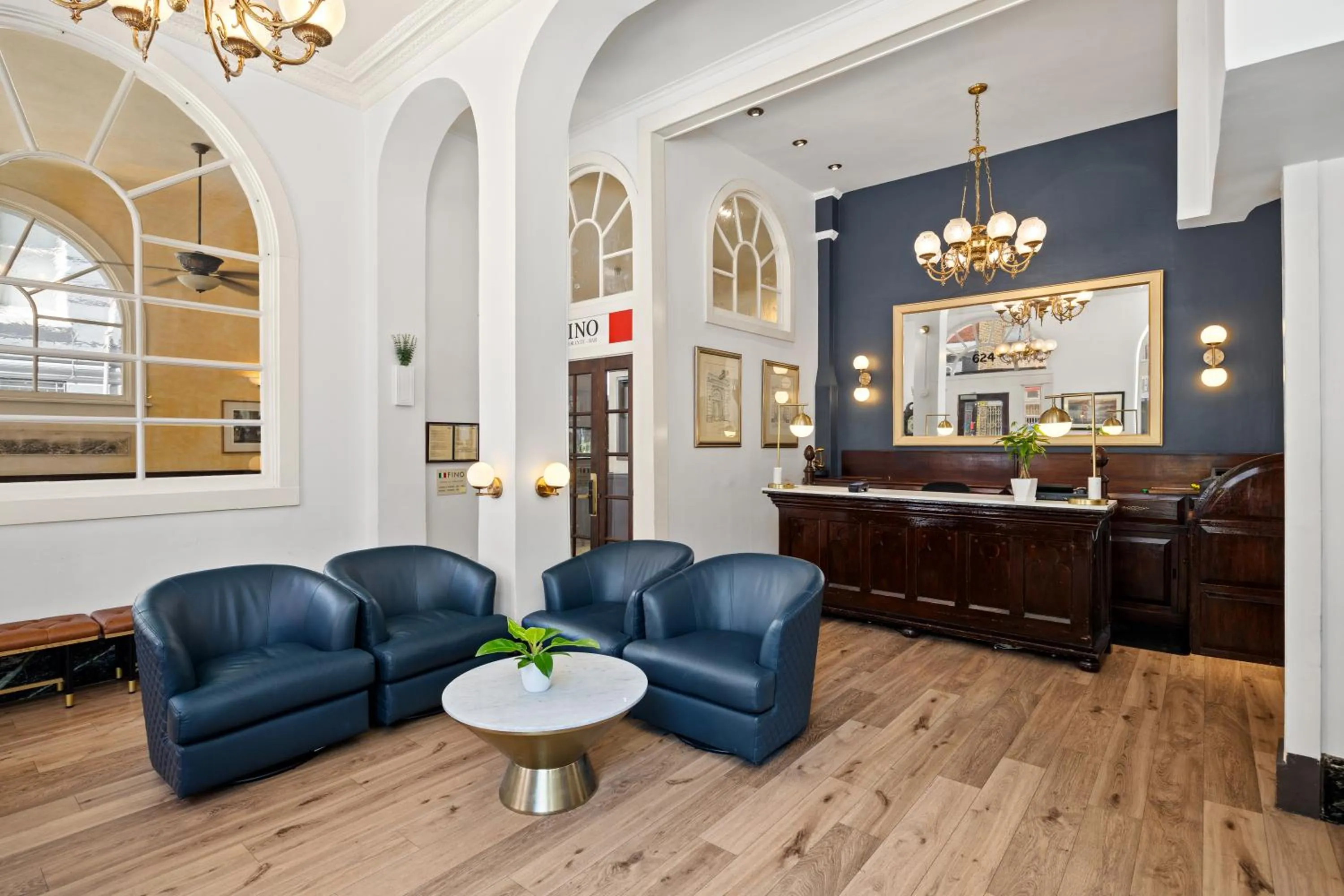 Seating area in The Andrews Hotel