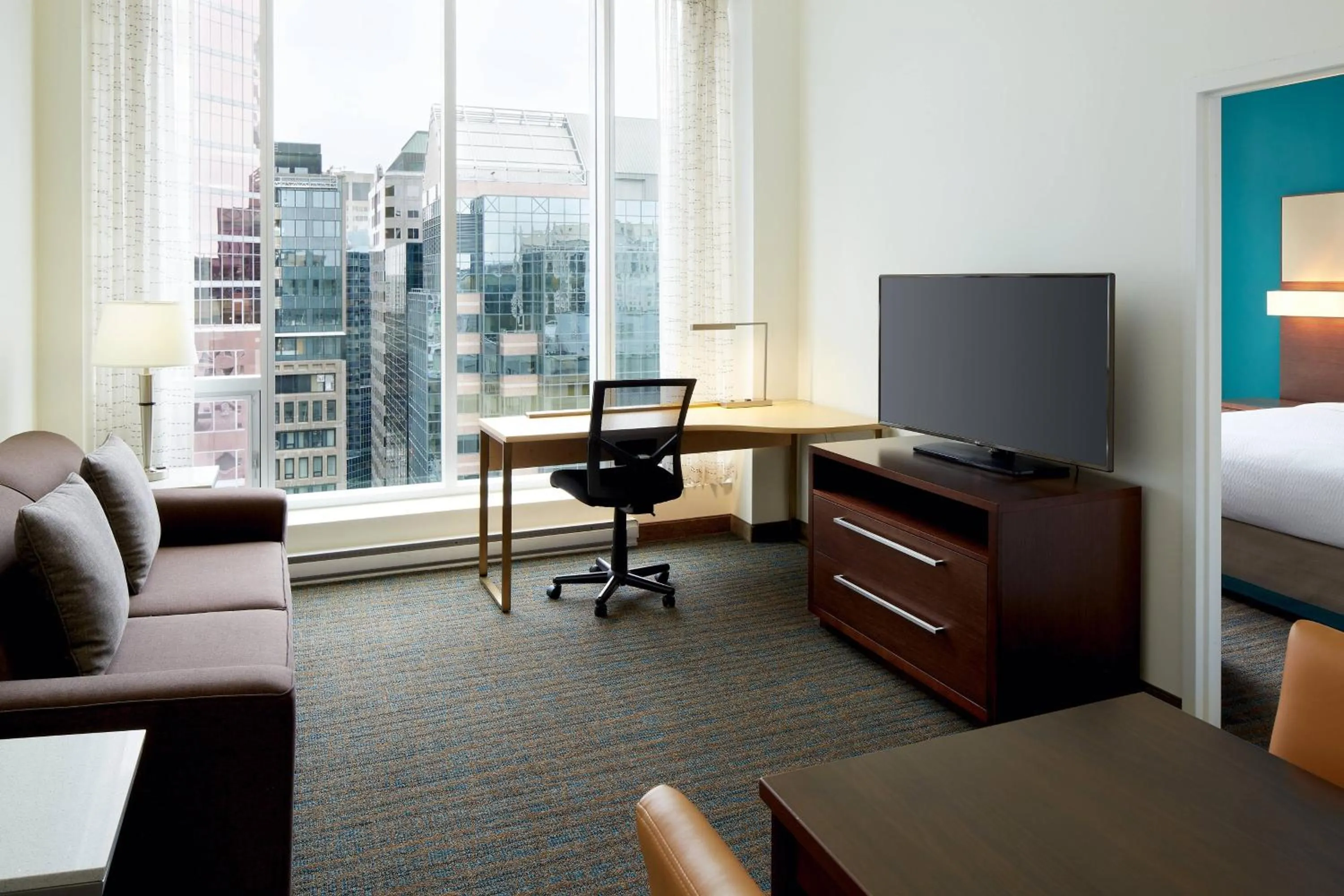 Living room in Residence Inn by Marriott Montréal Downtown