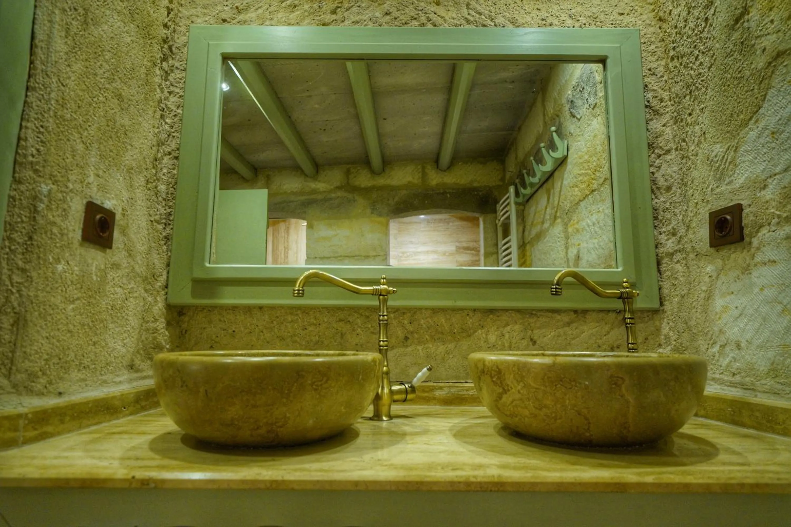 Bathroom in Takaev Cave House