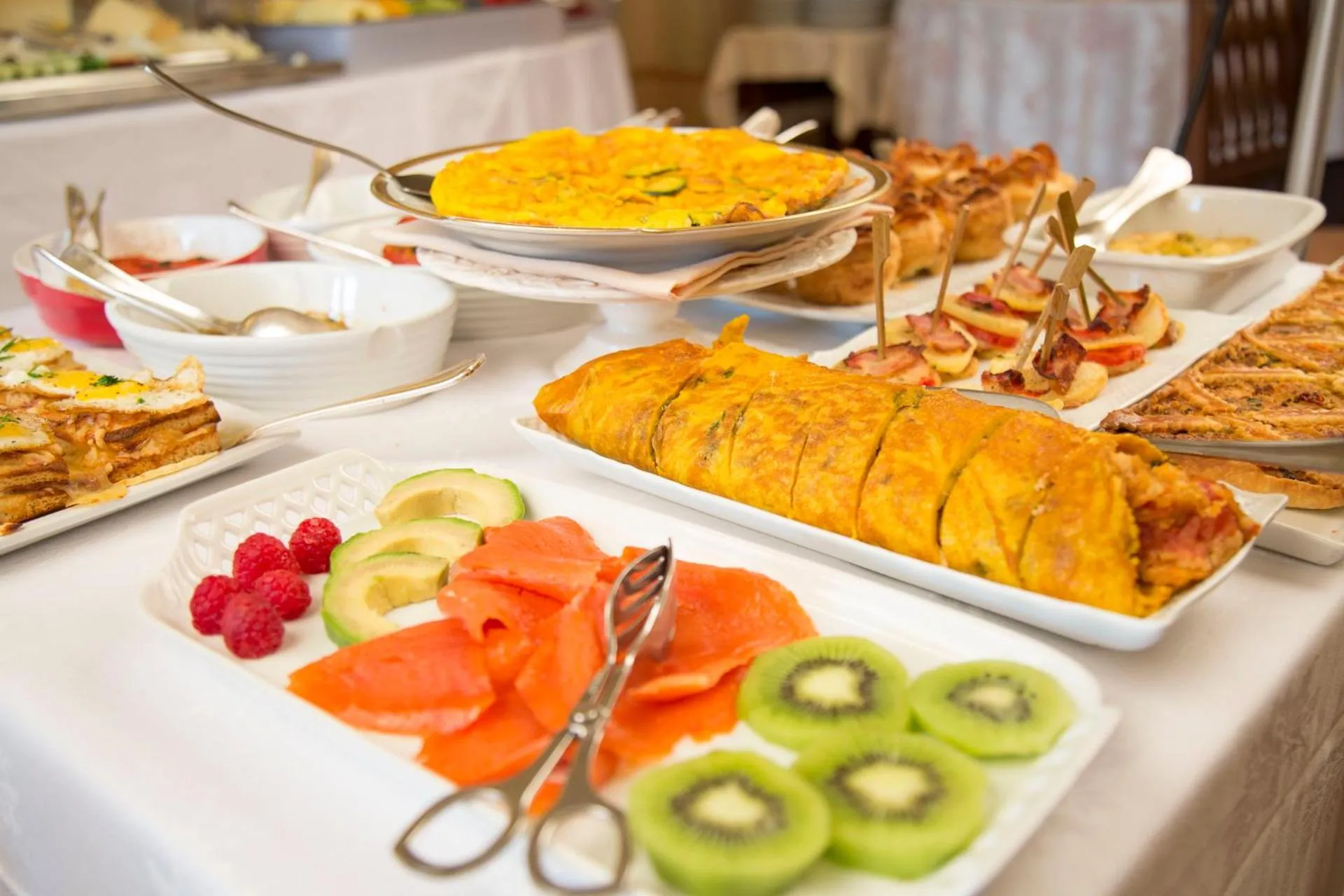 Continental breakfast in Hotel Villa Quiete