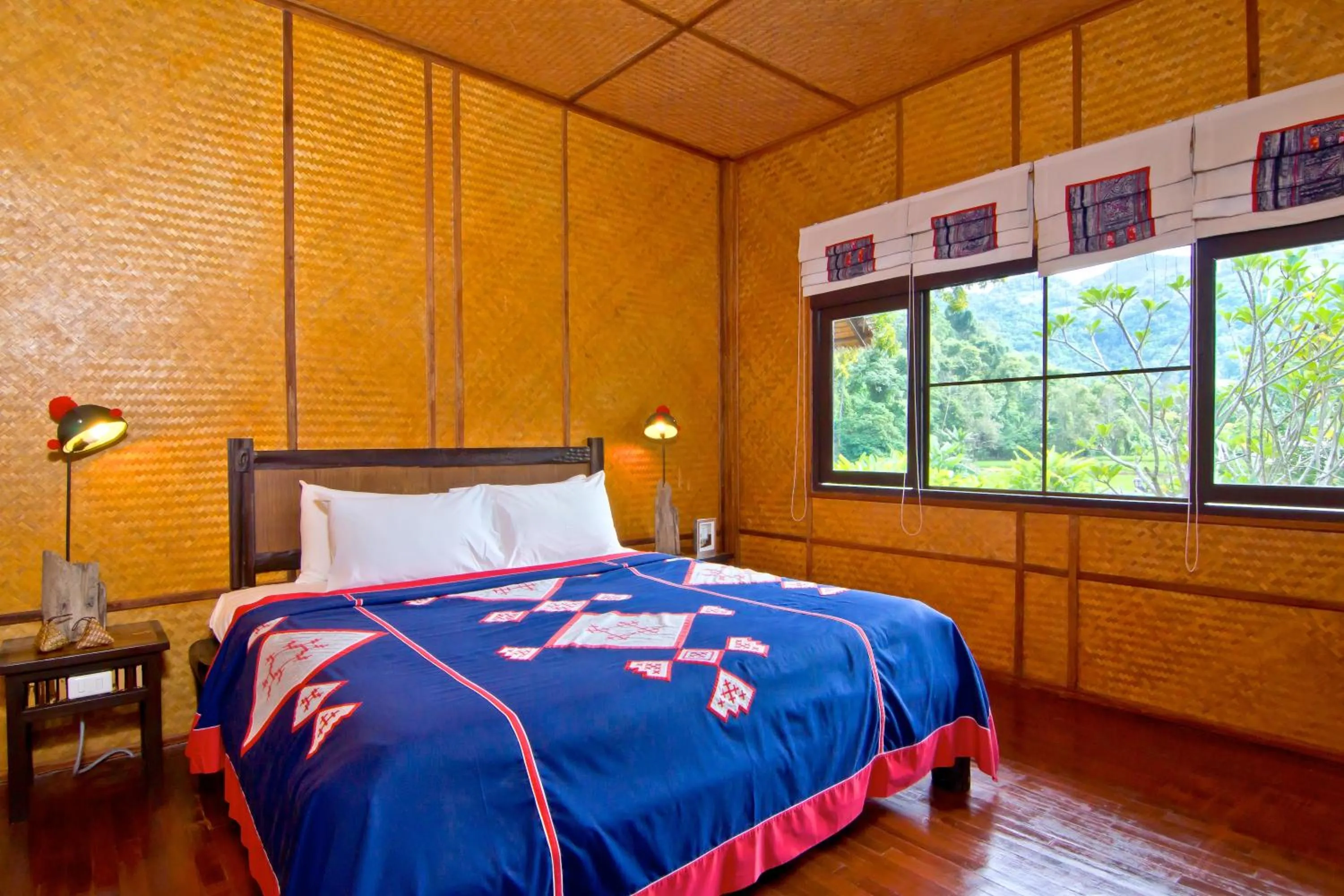 Bed in Hmong Hilltribe Lodge