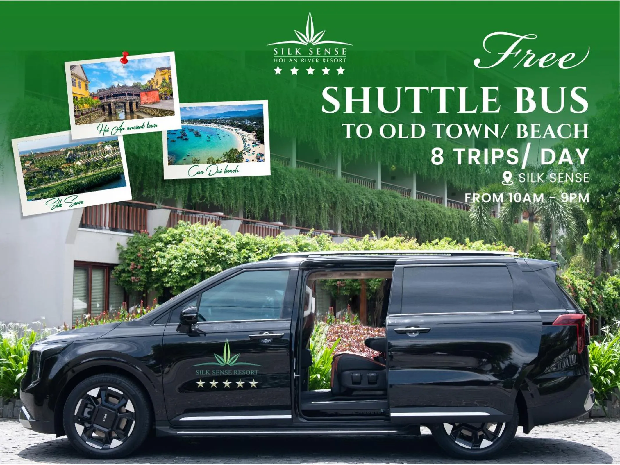shuttle in Silk Sense Hoi An River Resort - Green Luxury Escape