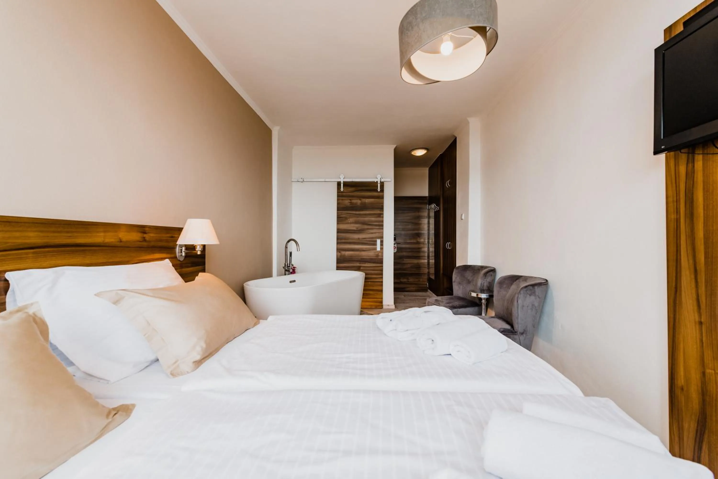 Bed in Hotel Palcát