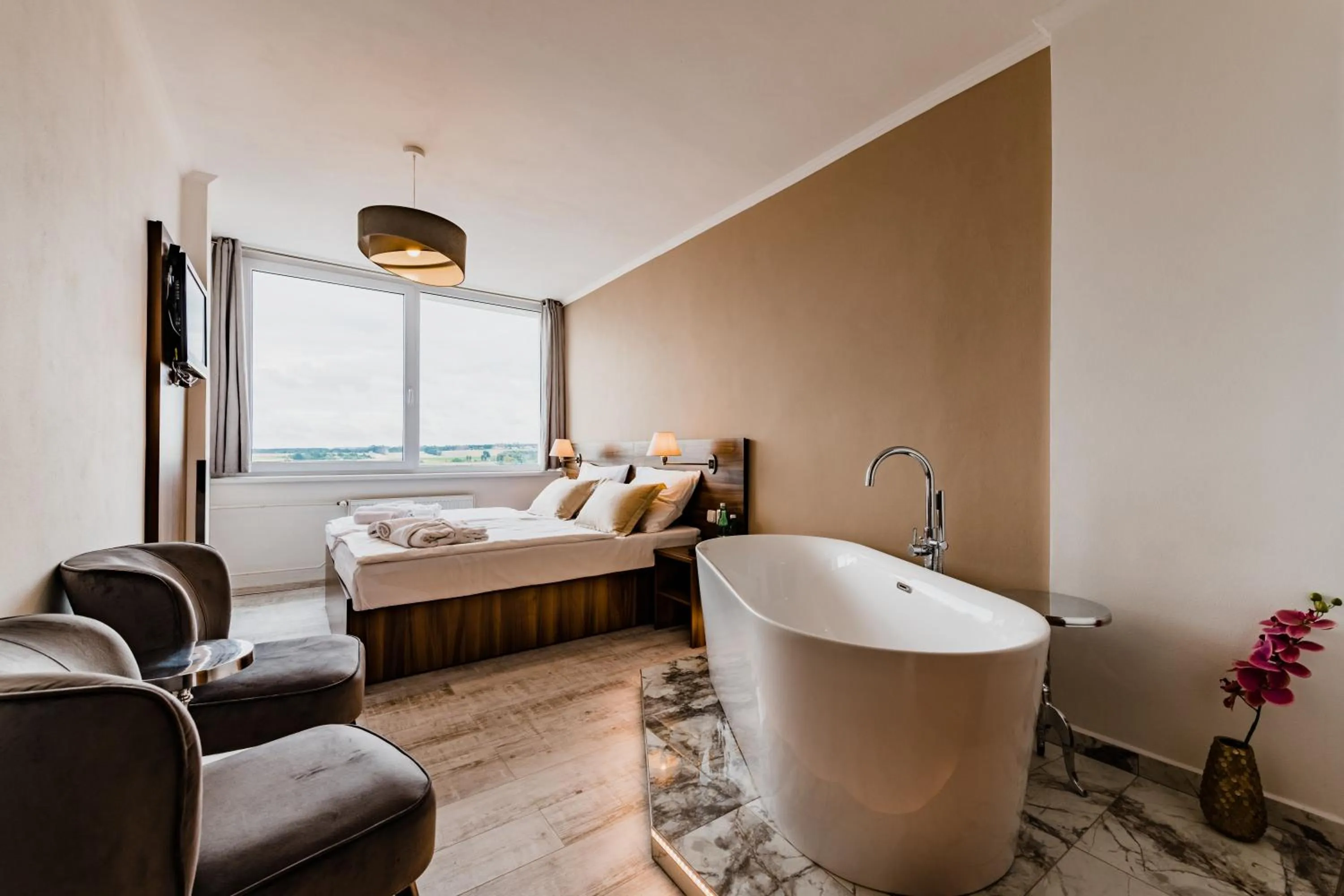 Bed in Hotel Palcát