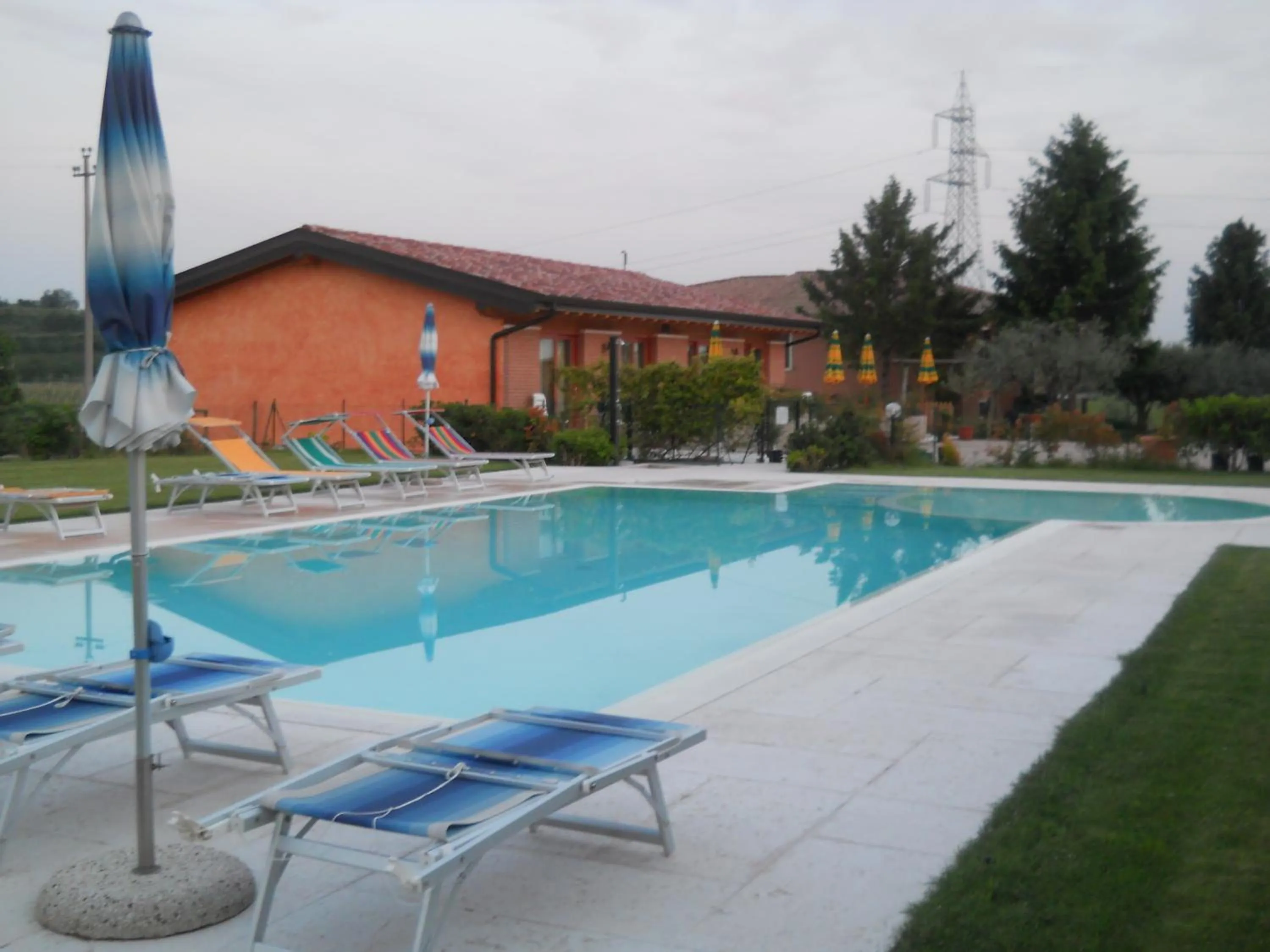 Pool view in Agriturismo La Palazzina