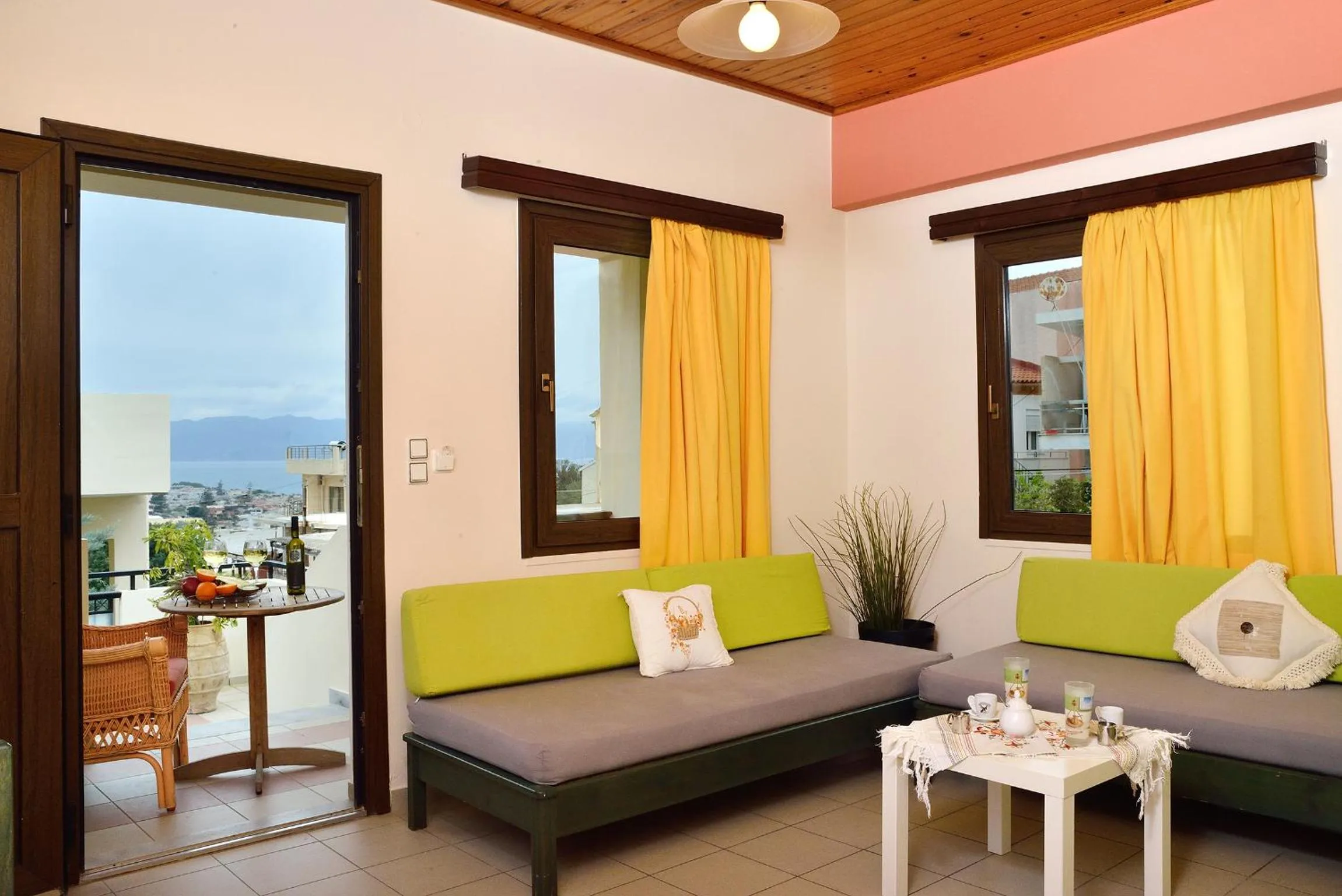 View (from property/room) in Mythos- Platanias- Hotel -Apts