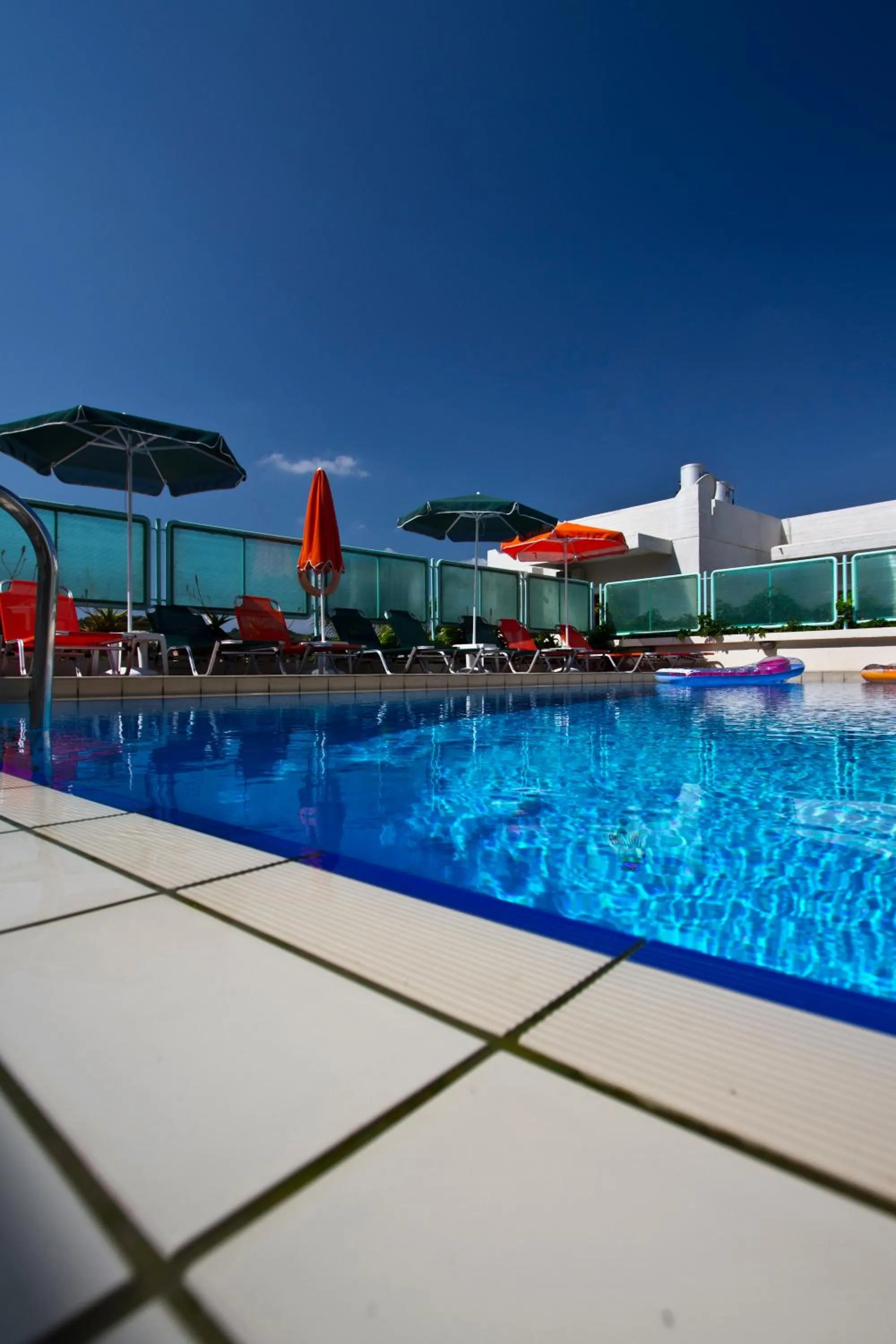Pool view in Mythos- Platanias- Hotel -Apts