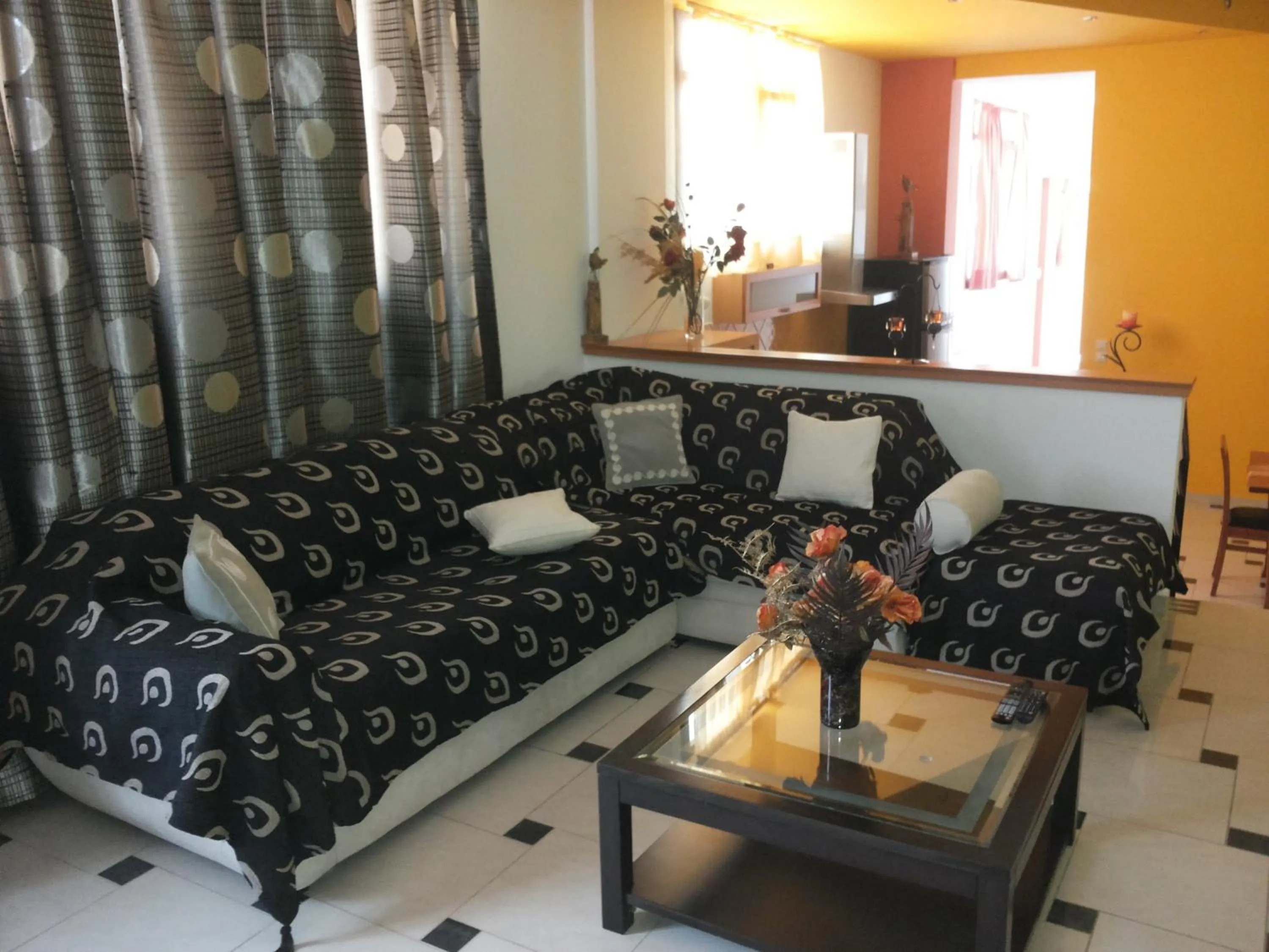 Living room in Mythos- Platanias- Hotel -Apts