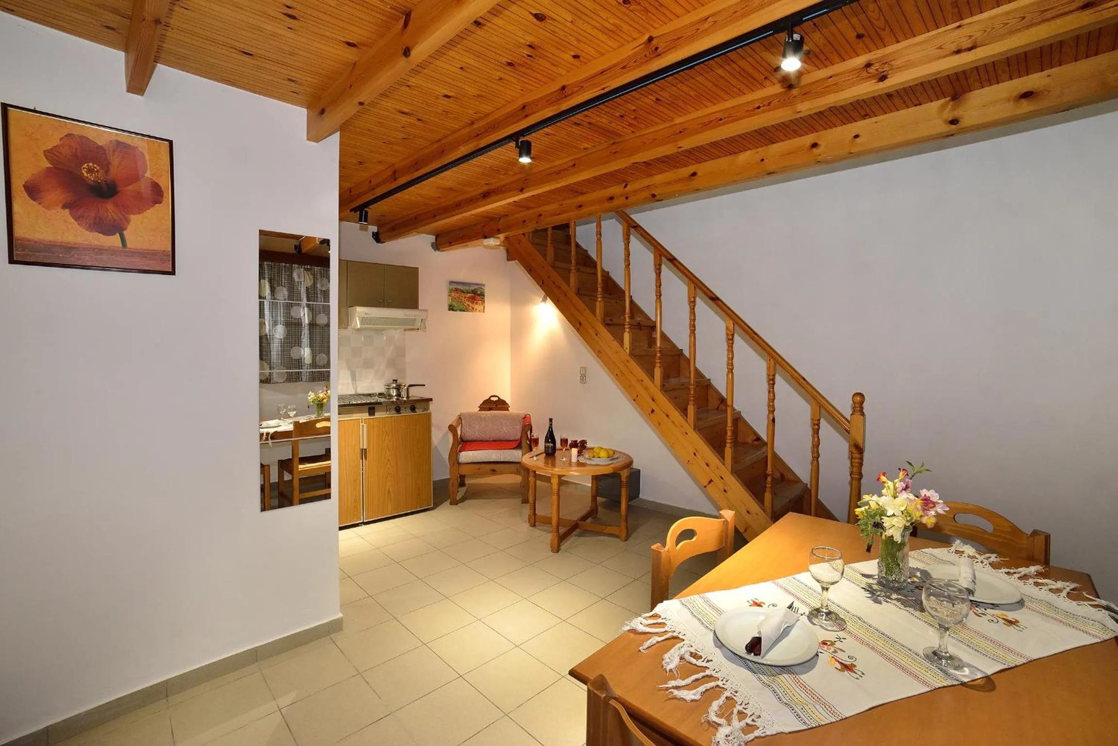 Dining area in Mythos- Platanias- Hotel -Apts