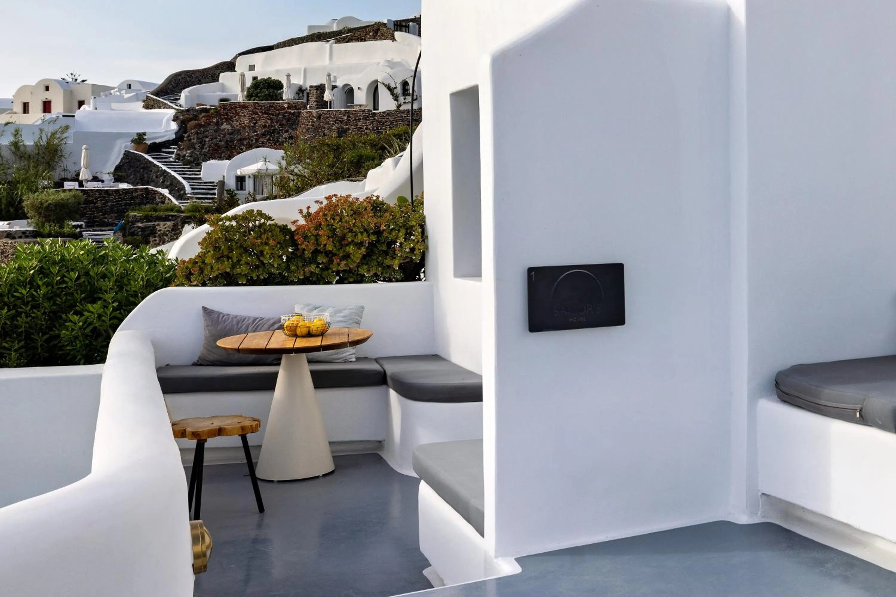 Natural landscape in IKIES Santorini