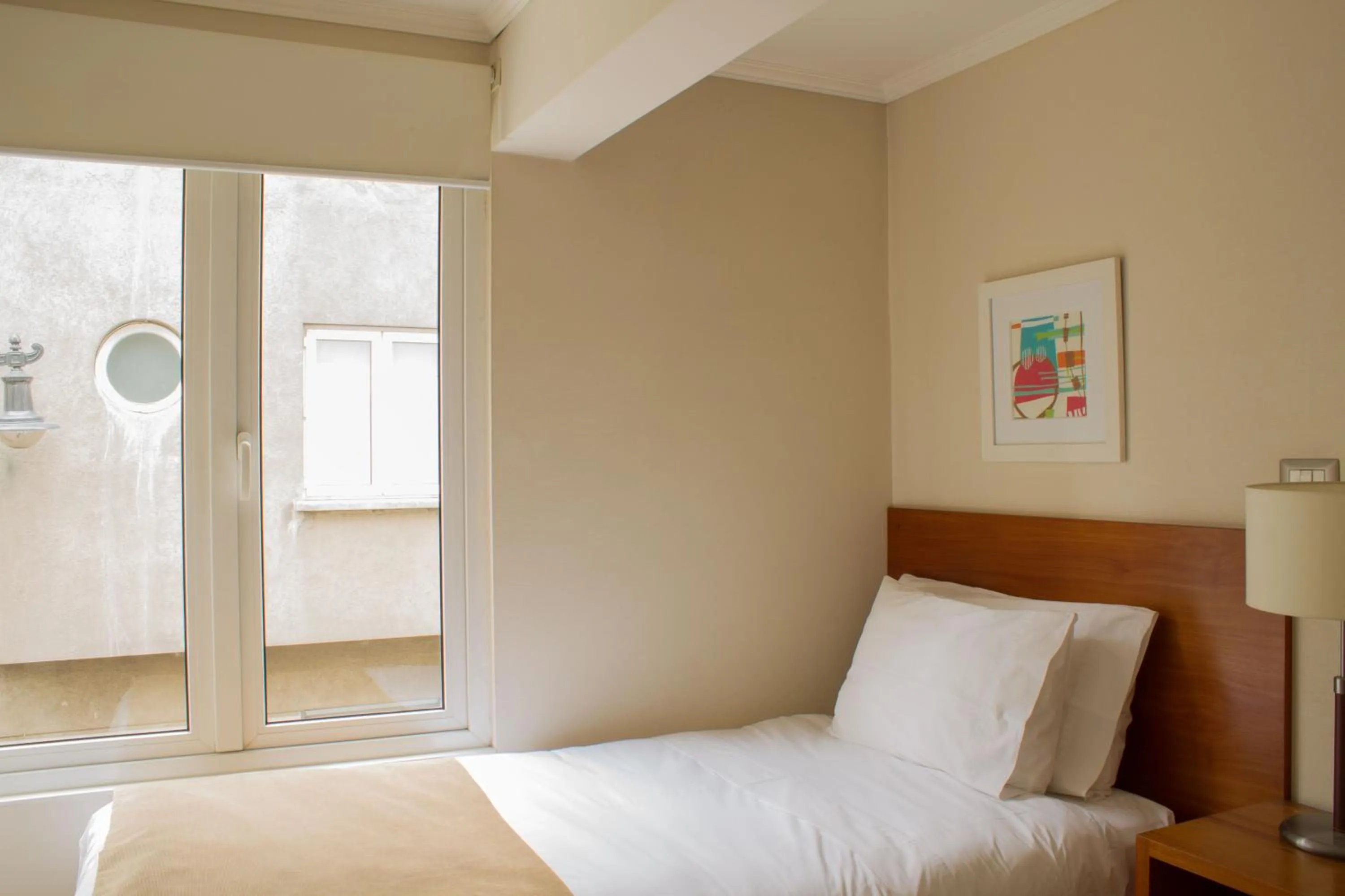 Bedroom, Bed in Lastarria Aparts