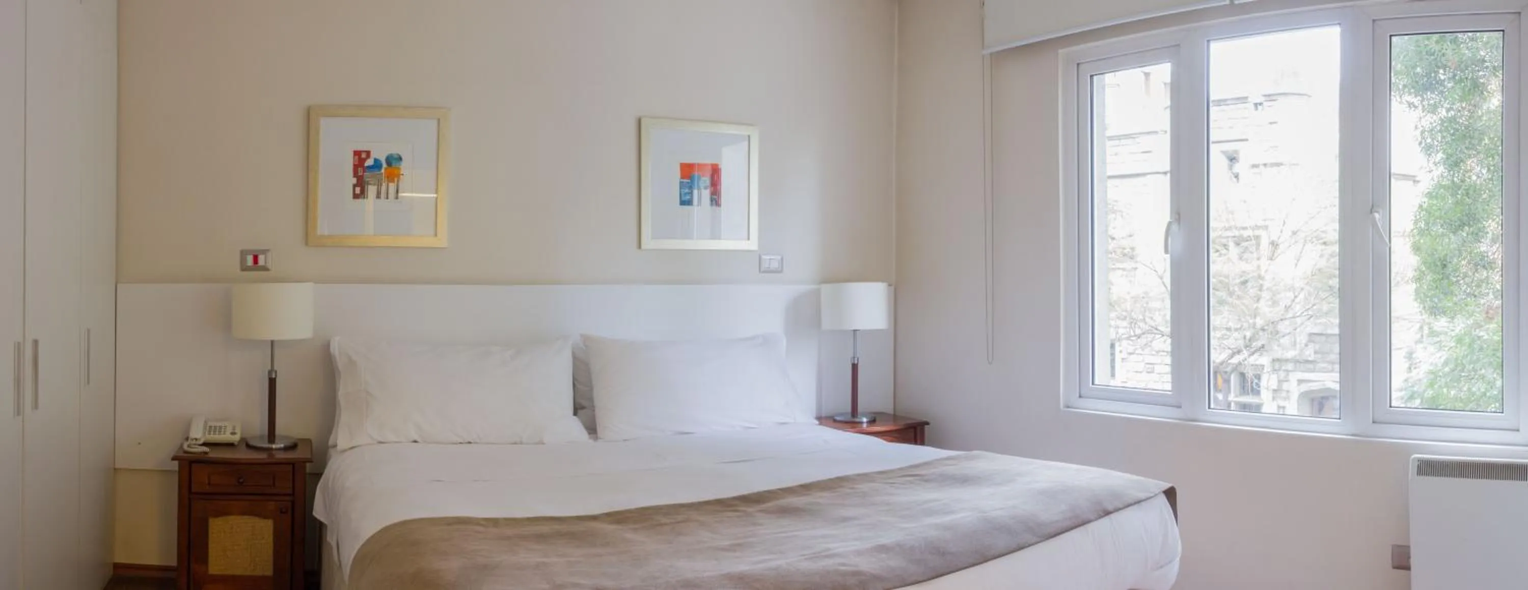 Bedroom, Bed in Lastarria Aparts