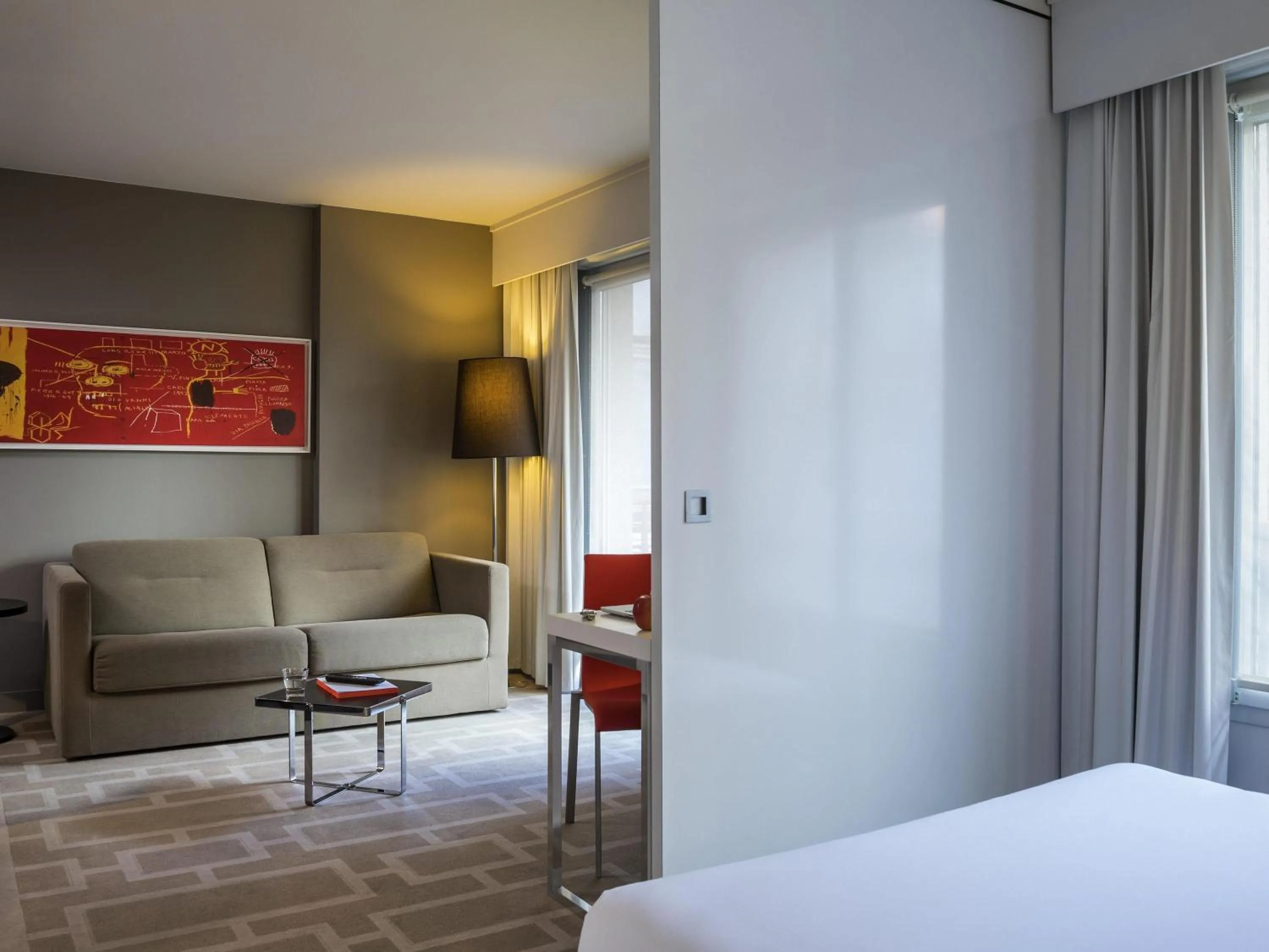 Bedroom, Bed in Adagio Grenoble Centre