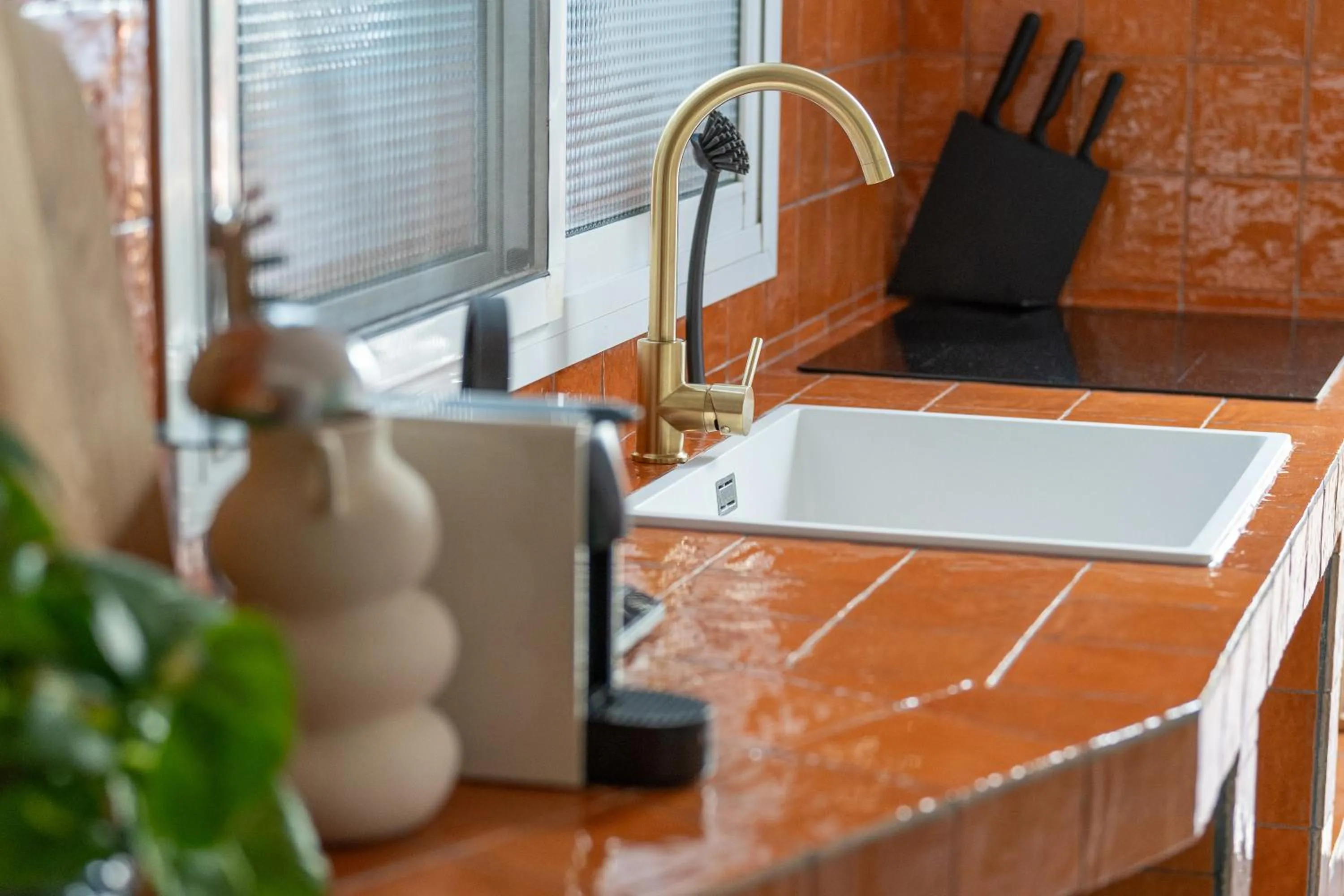 Kitchen or kitchenette in I AM La Posada Hotel and Apartment