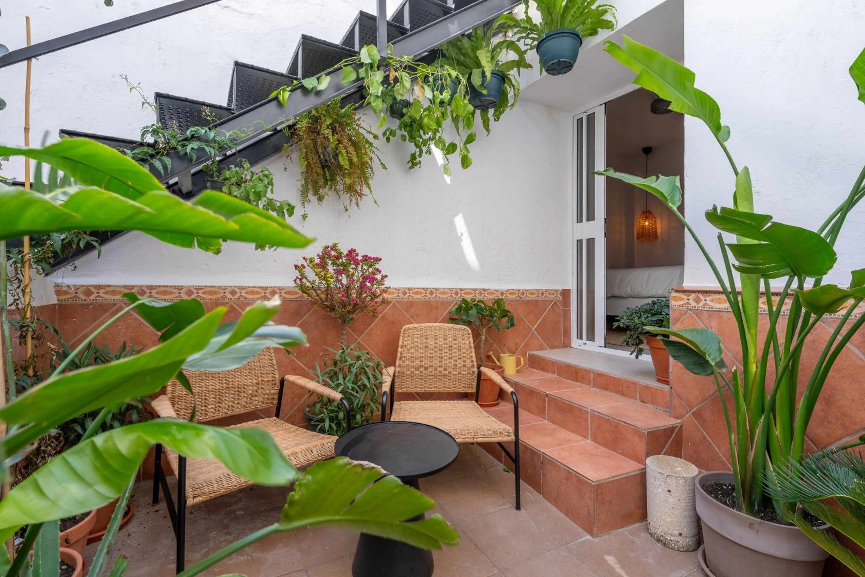 Patio in I AM La Posada Hotel and Apartment