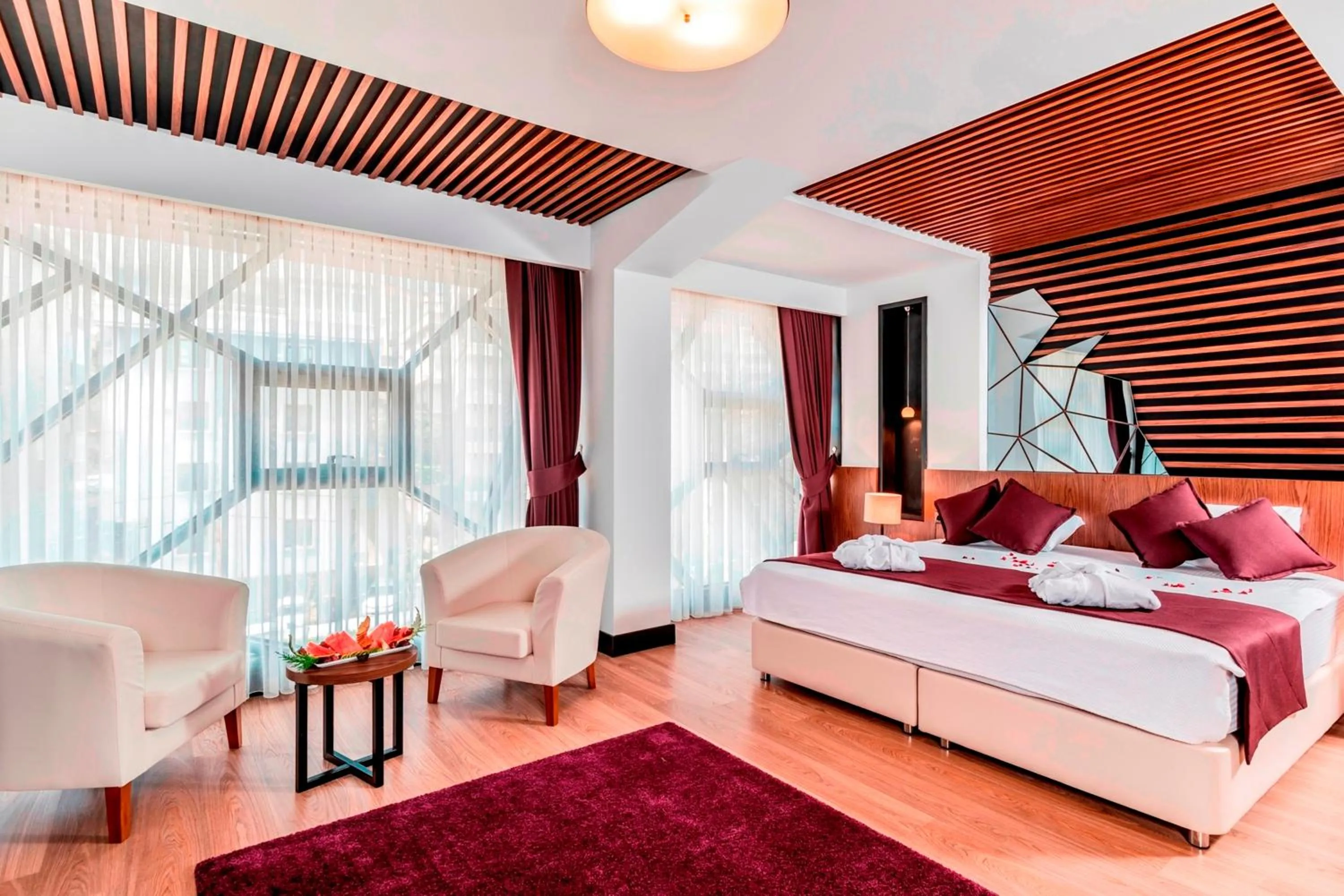 Bed in Aydinoglu Hotel