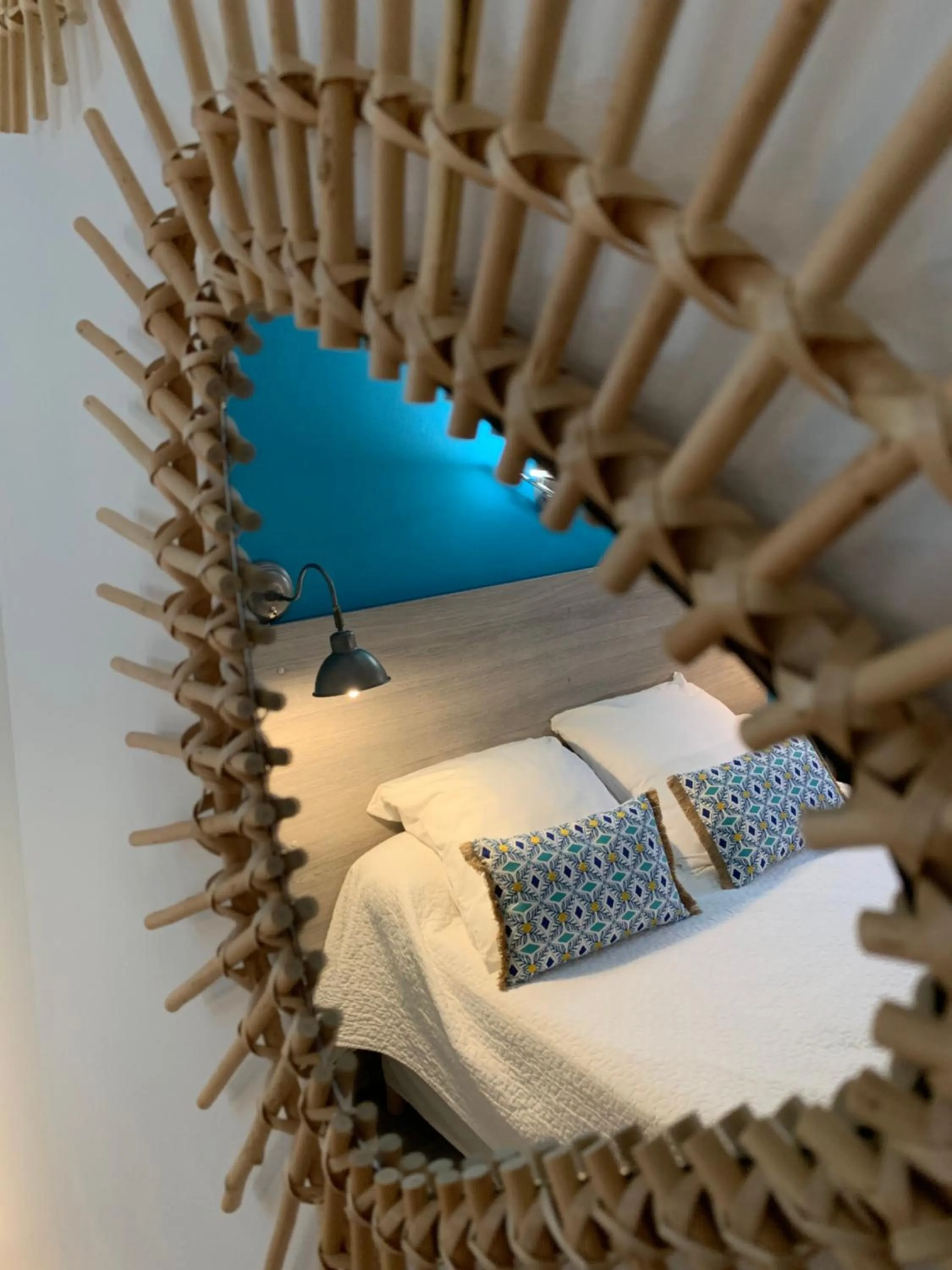 Summer, Bed in Logis Hôtel La Fenière