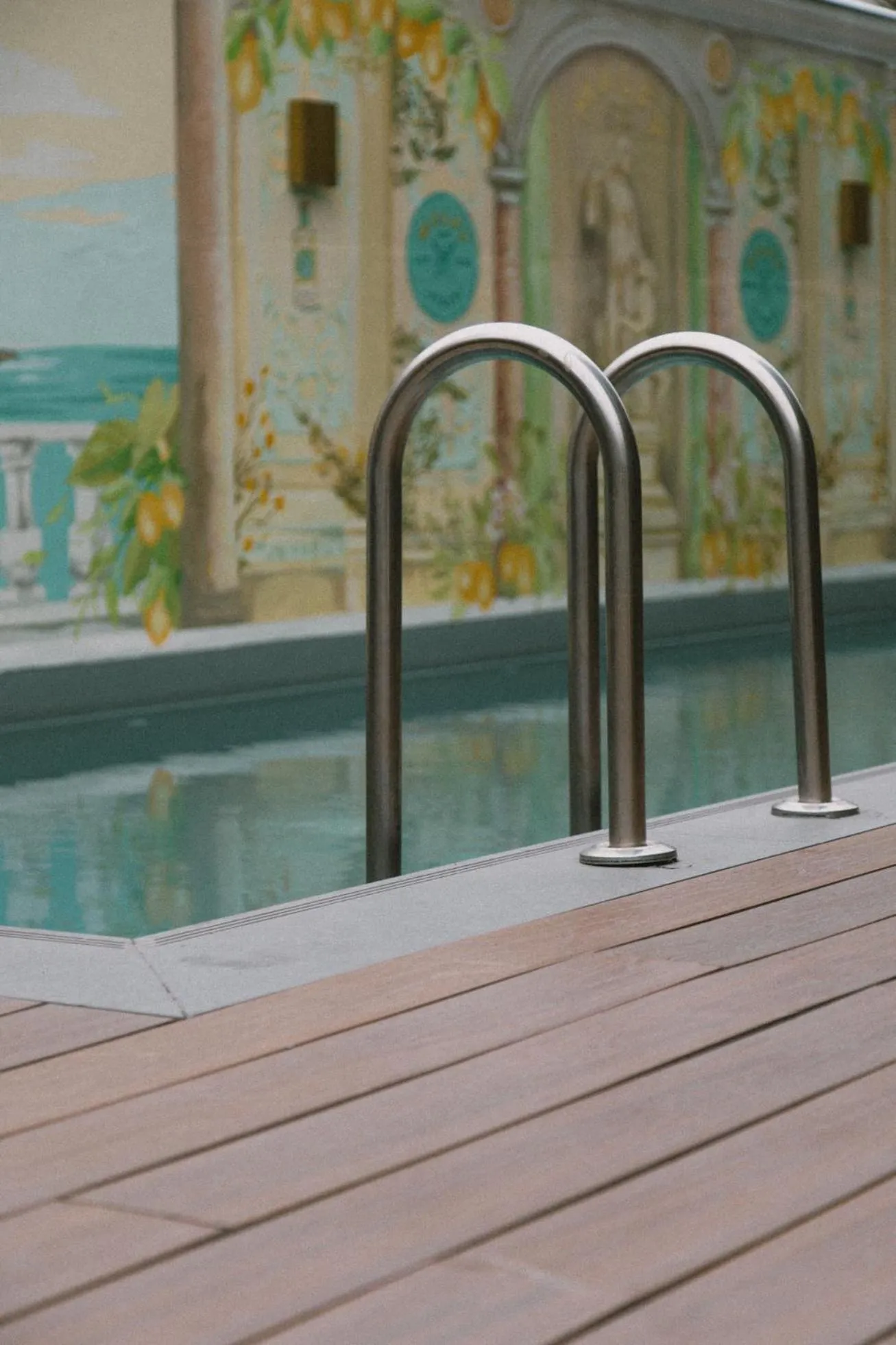 Pool view in Hotel Eco Boutique Bidasoa