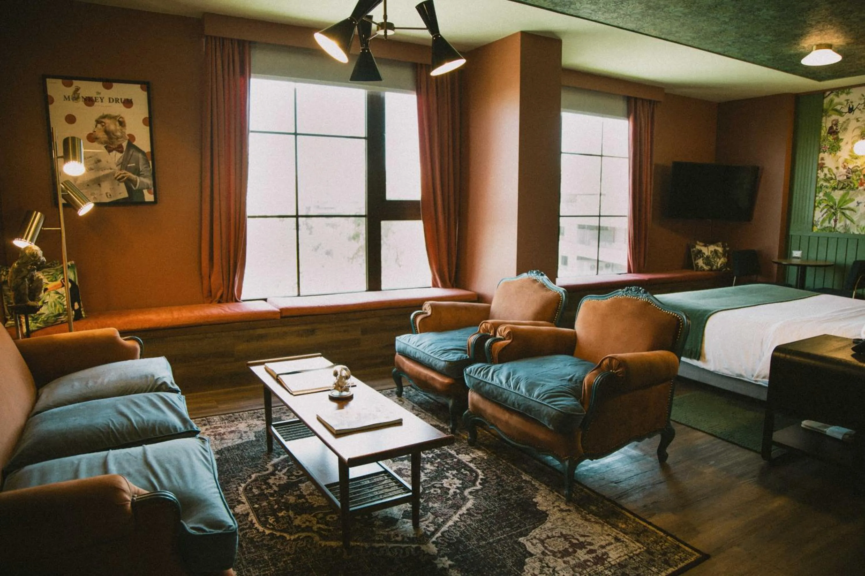 Living room, Bed in Hotel Eco Boutique Bidasoa