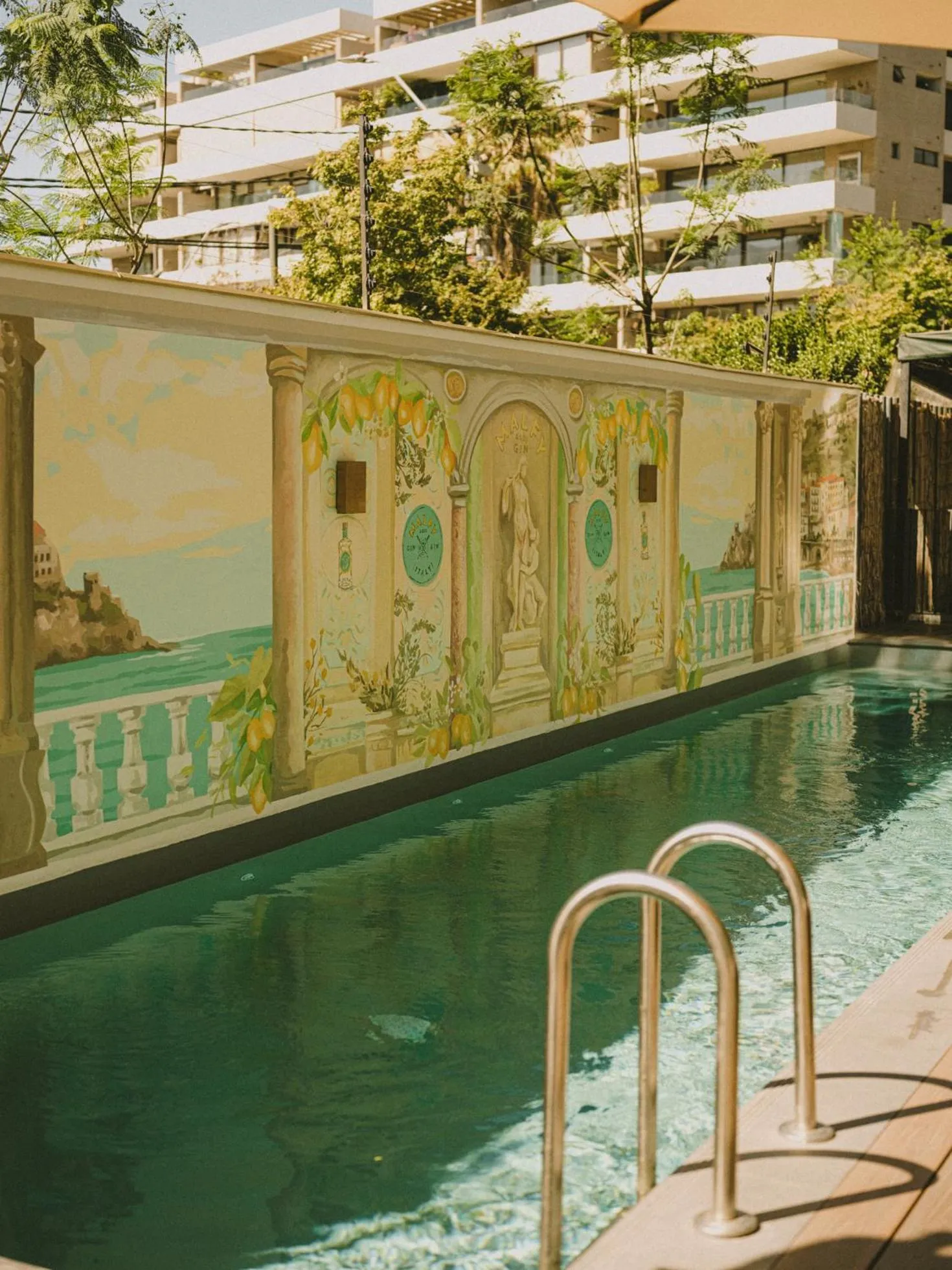 Pool view in Hotel Eco Boutique Bidasoa