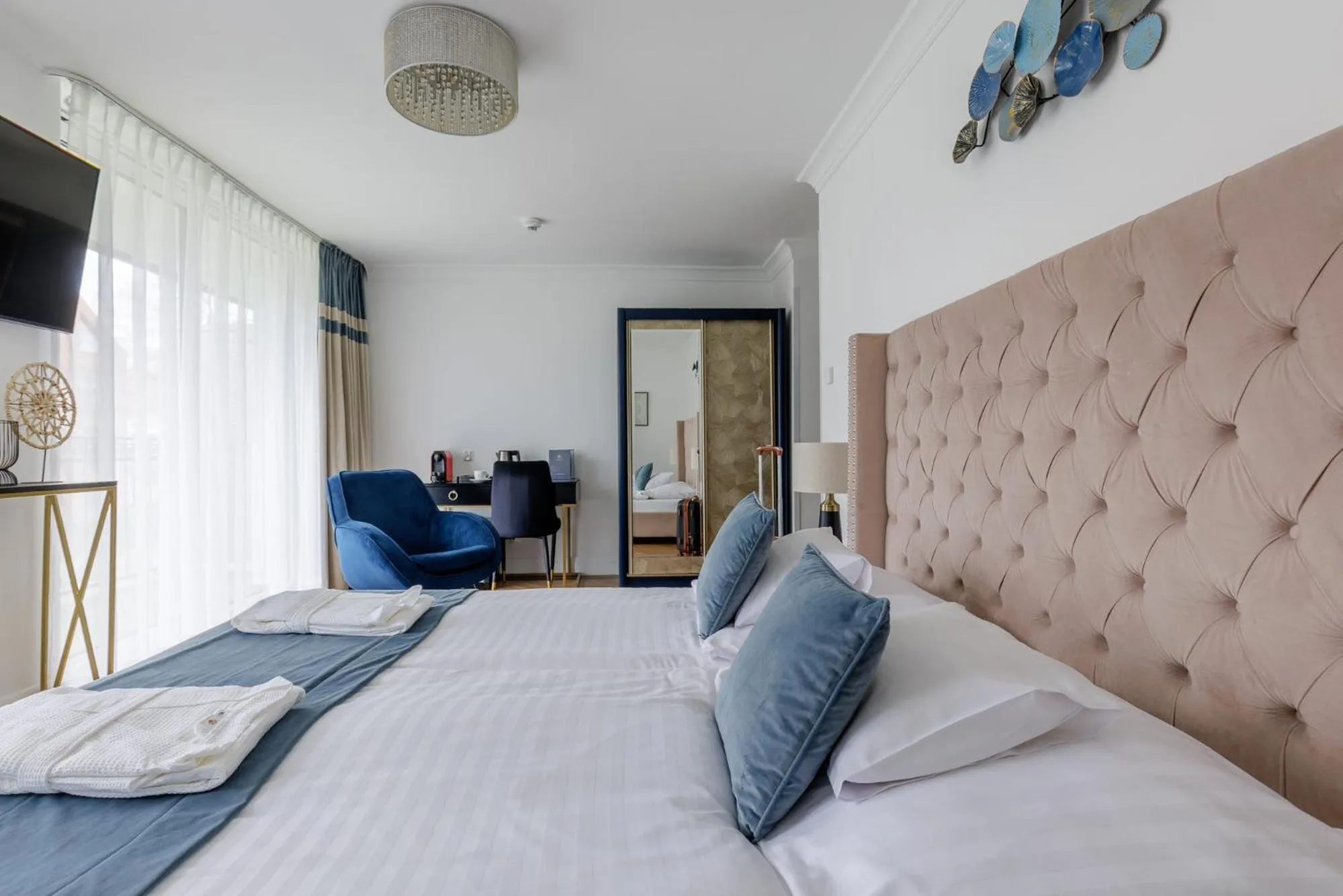 Bed in Prawdzic Family Resort & Wellness