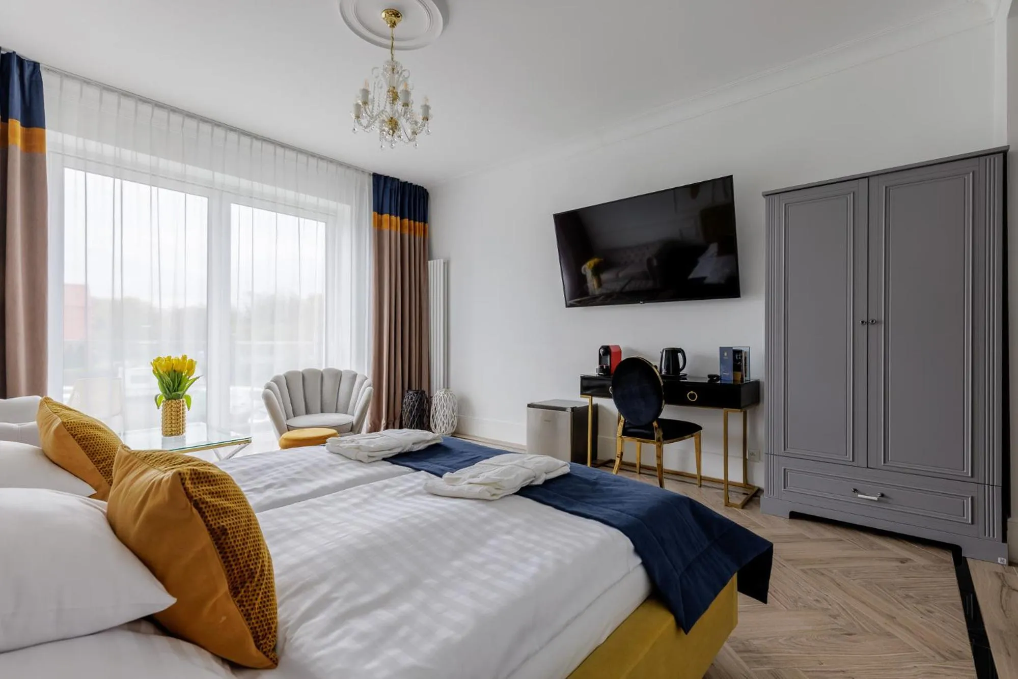 Bed in Prawdzic Family Resort & Wellness