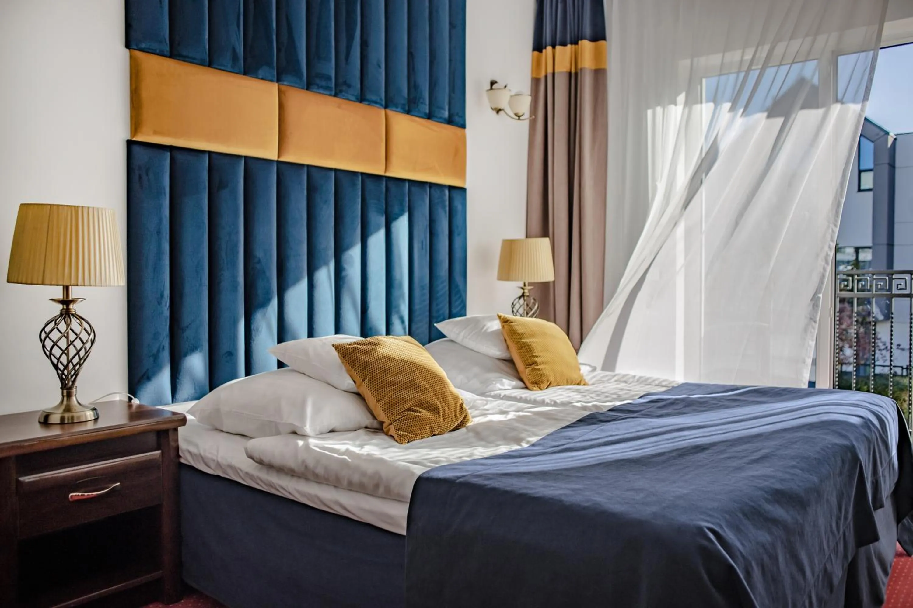 Bed in Prawdzic Family Resort & Wellness