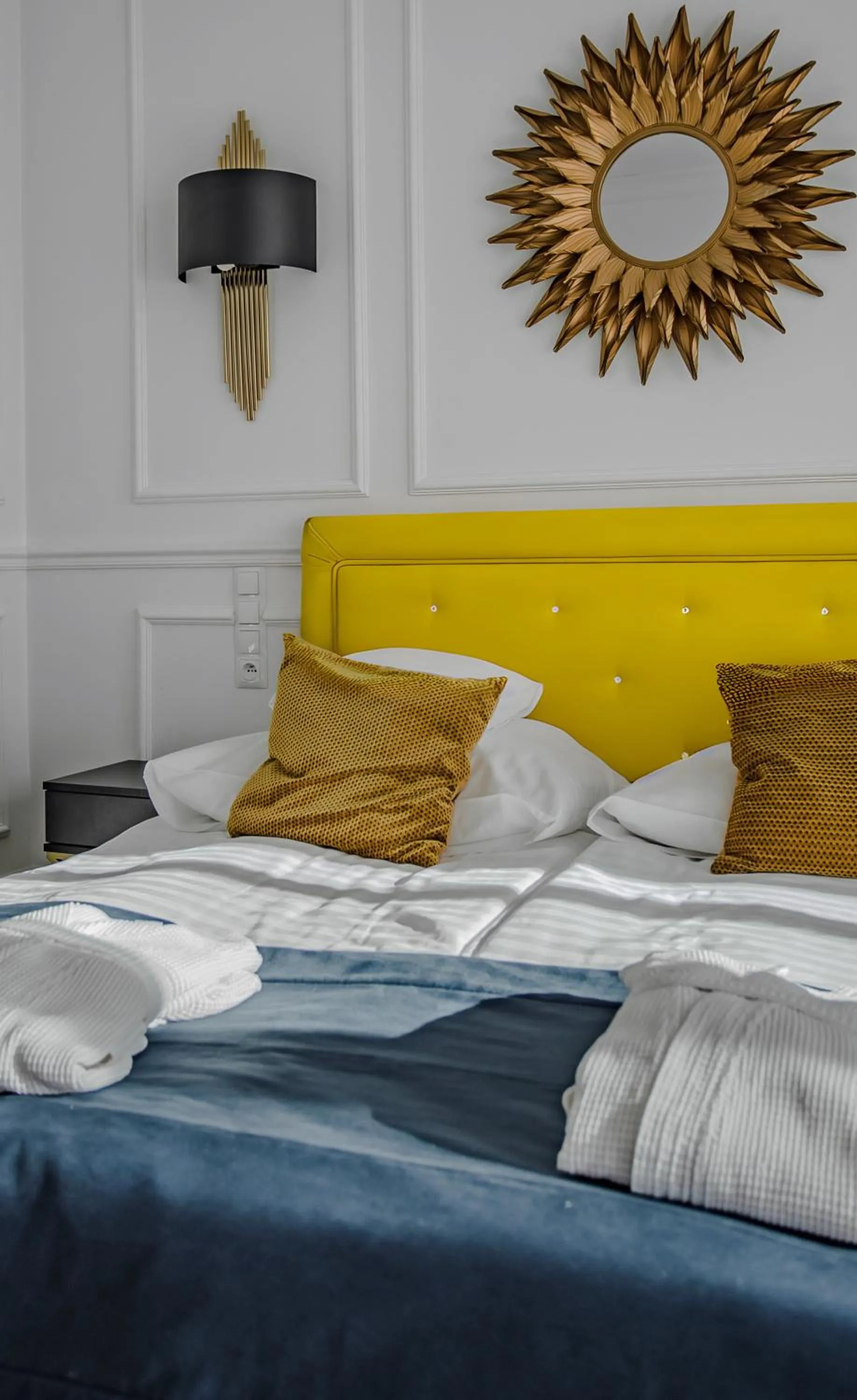 Bed in Prawdzic Family Resort & Wellness