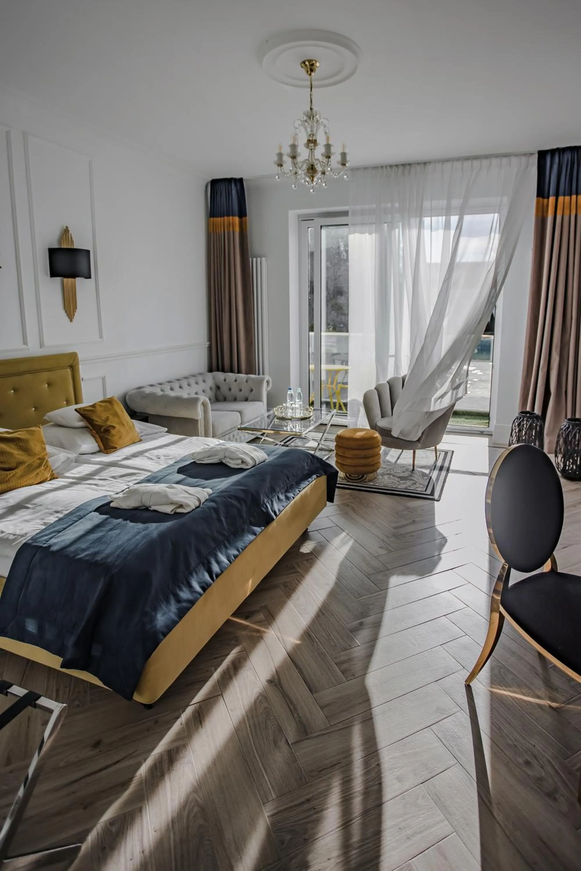 Bed in Prawdzic Family Resort & Wellness