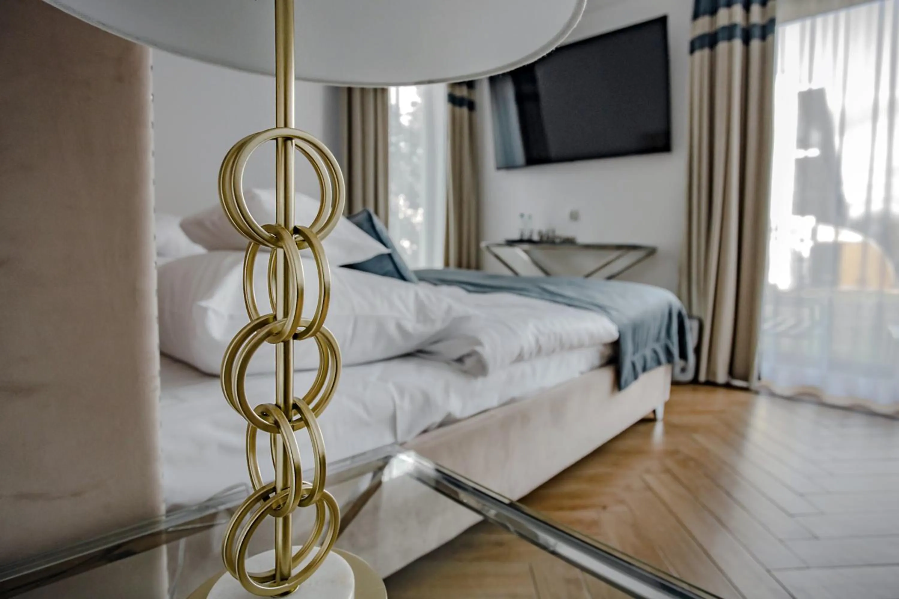 Bed in Prawdzic Family Resort & Wellness