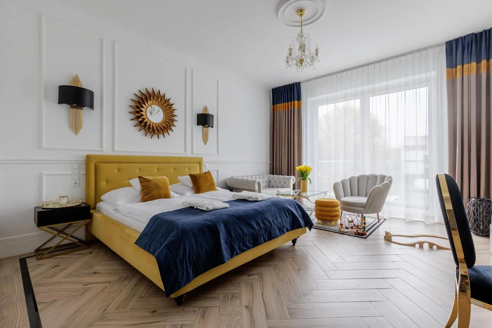 Bed in Prawdzic Family Resort & Wellness