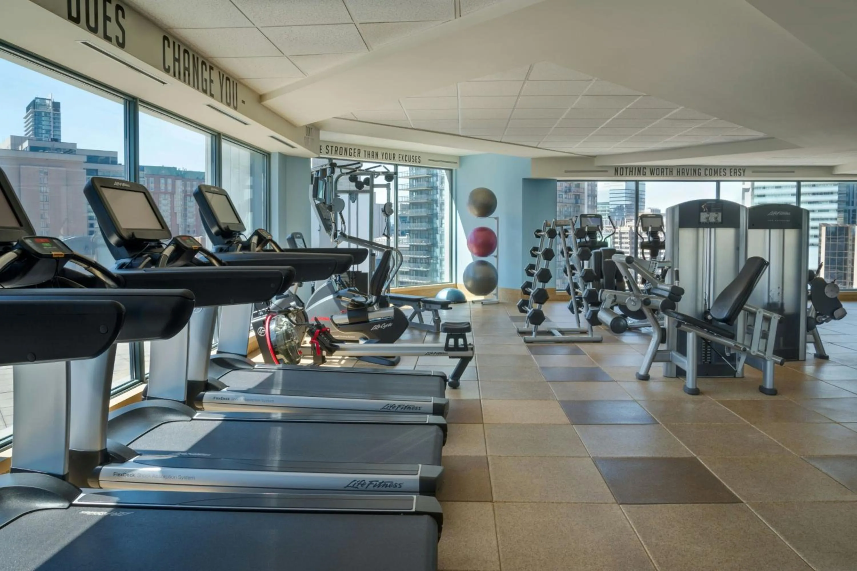 Fitness centre/facilities in Marriott Downtown at CF Toronto Eaton Centre