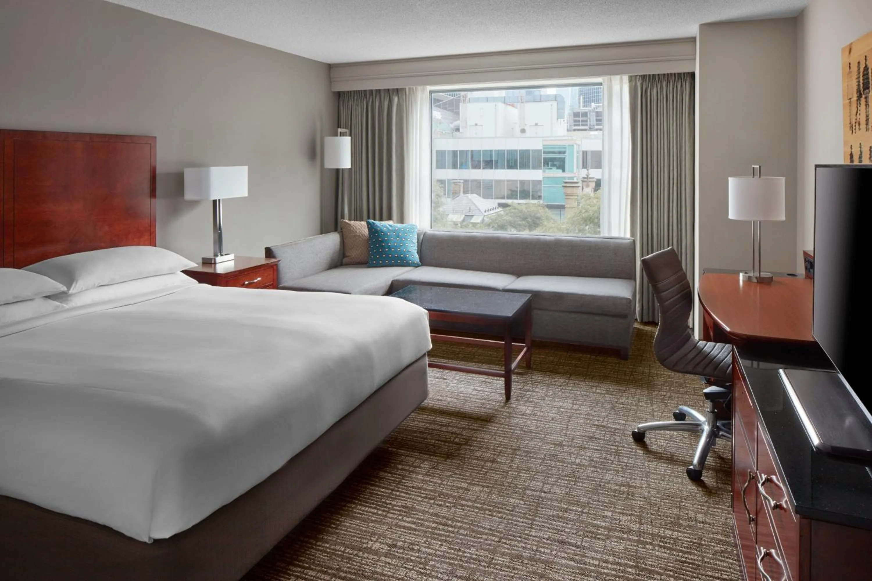Photo of the whole room, Bed in Marriott Downtown at CF Toronto Eaton Centre