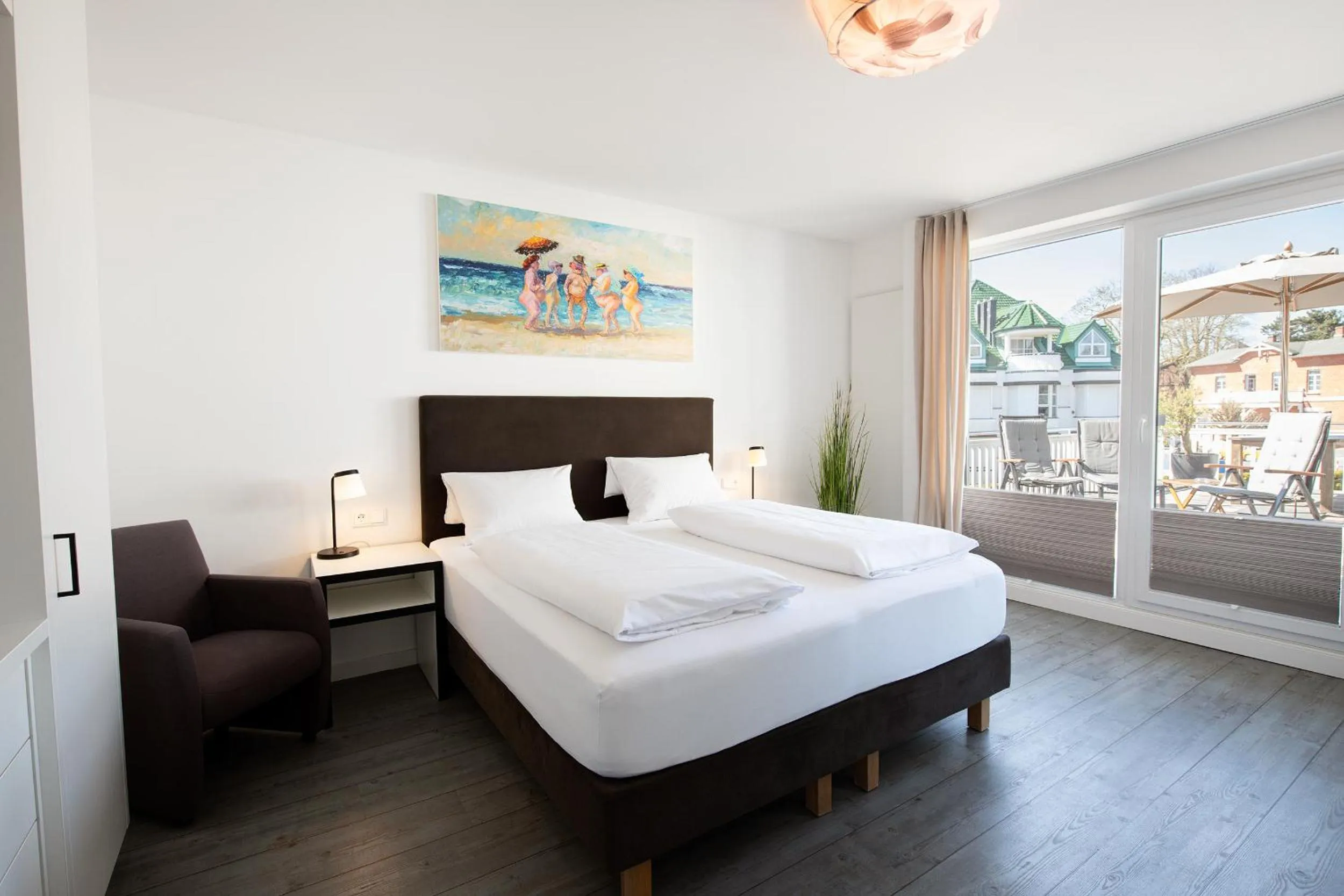 Bed in Hotel Meerzeit