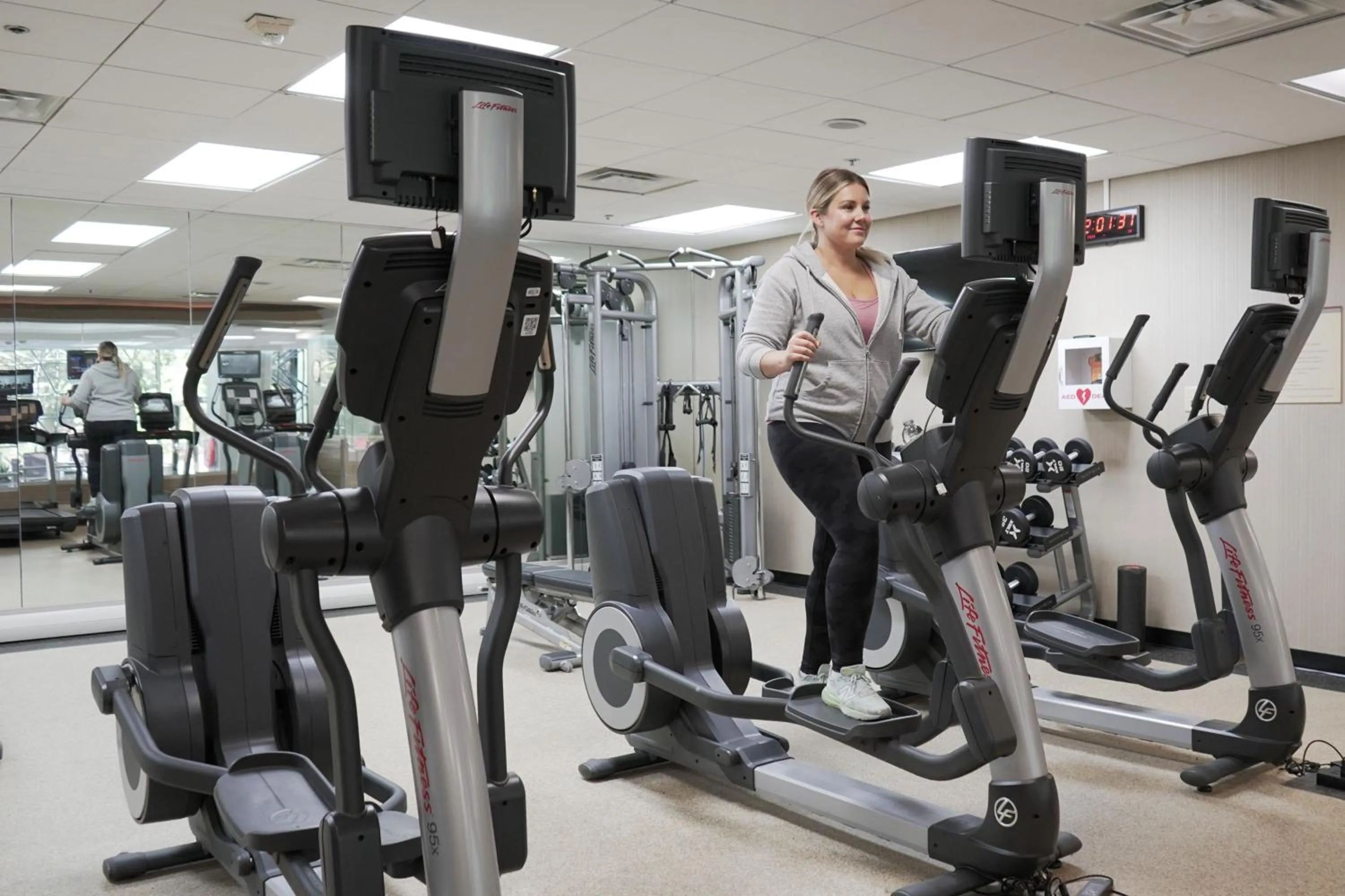 Fitness centre/facilities in Toronto Airport Marriott Hotel