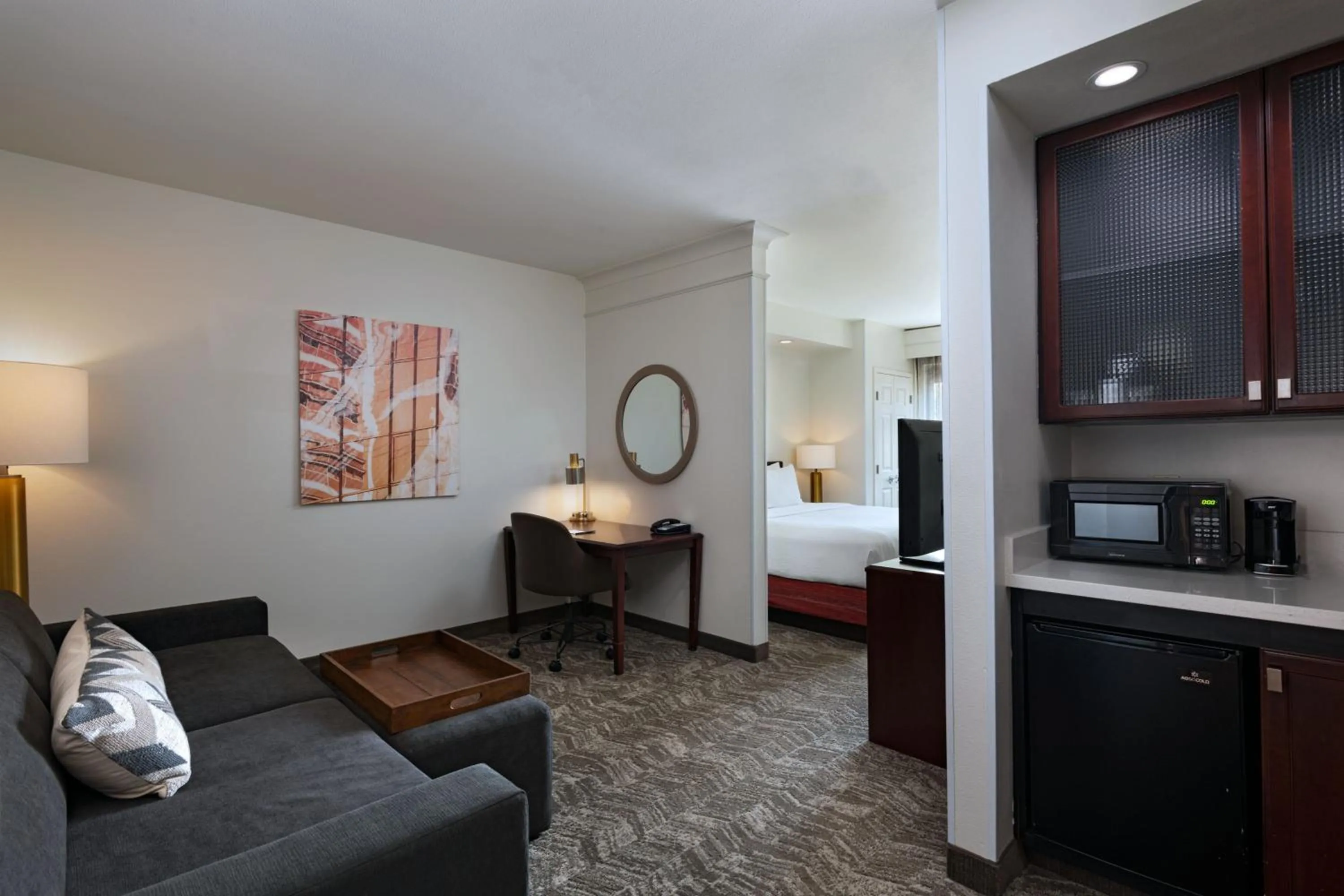 Living room, Bed in SpringHill Suites by Marriott Dallas DFW Airport East Las Colinas Irving