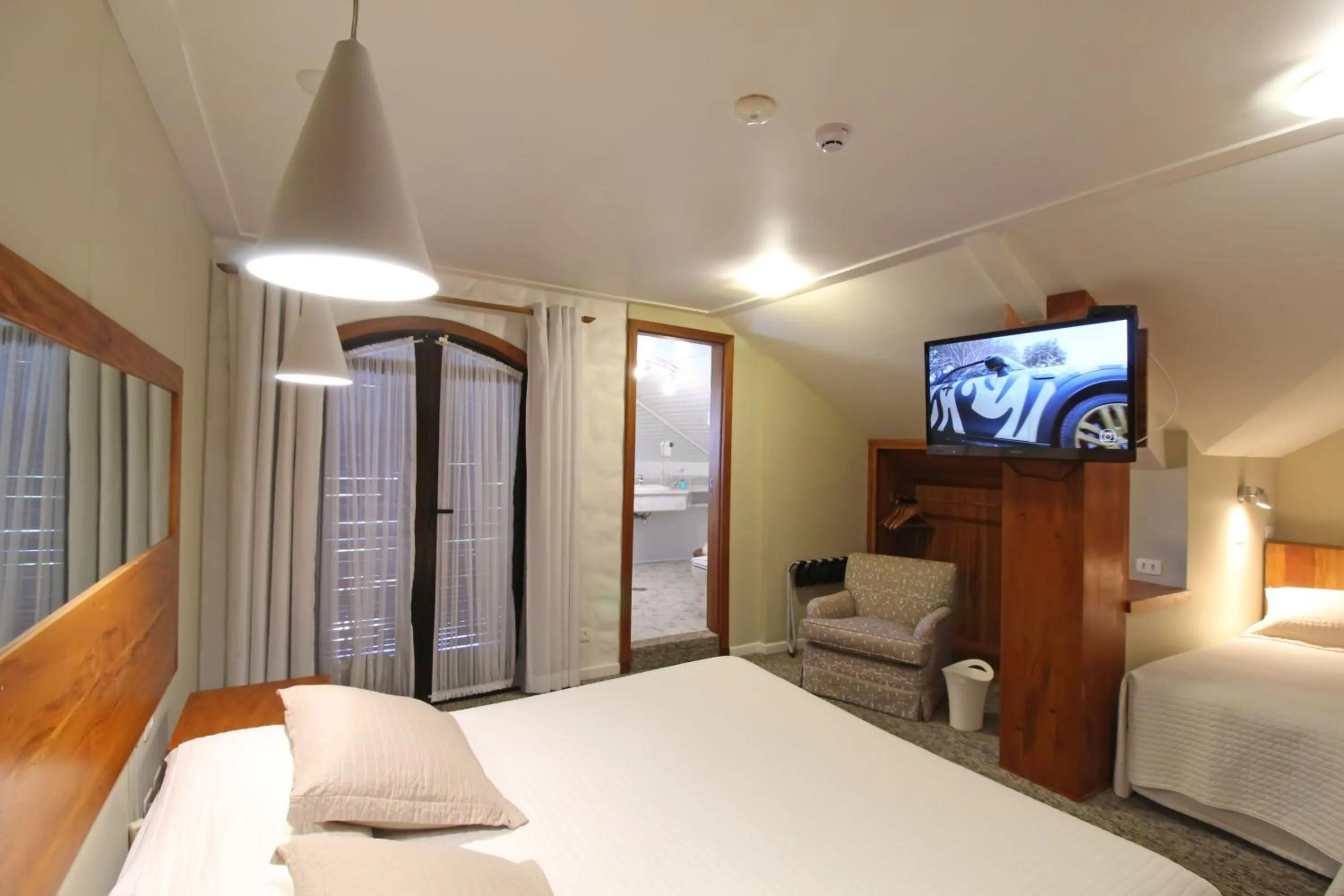 TV and multimedia, Bed in Pousada Villa Capivary Campos do Jordão