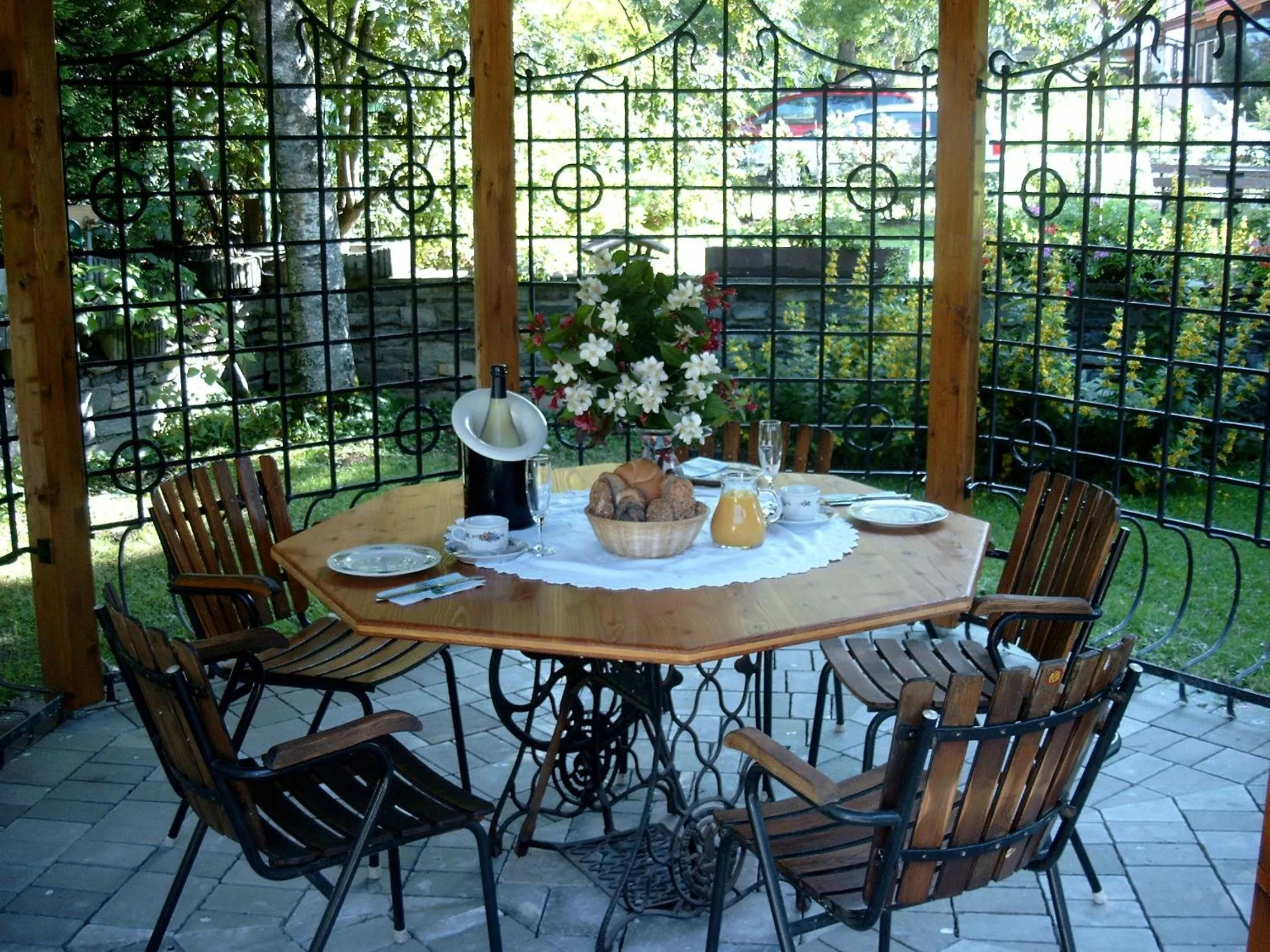 Garden in Frühstückshotel Margret