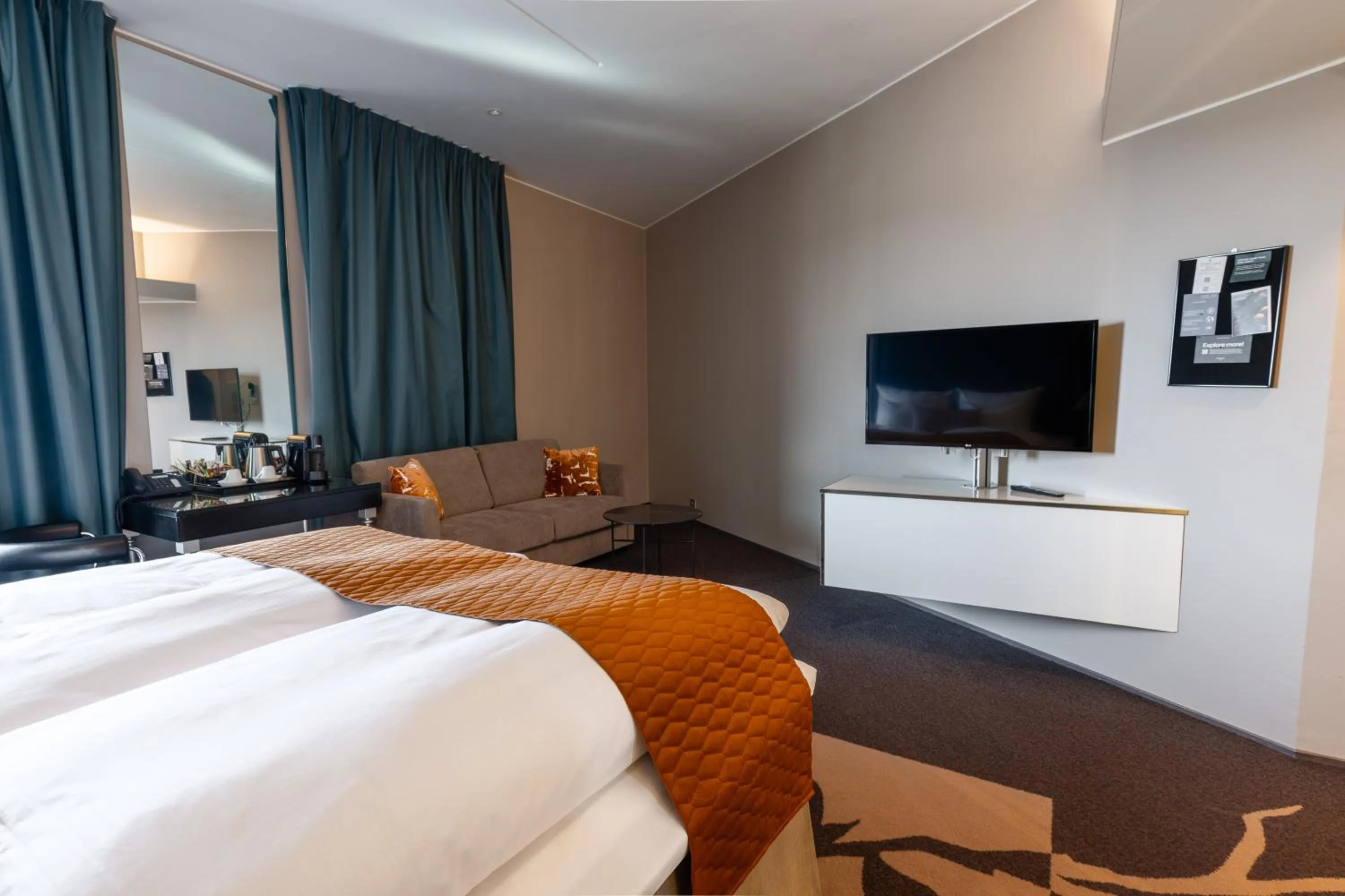 Bed in Clarion Hotel Bergen Airport